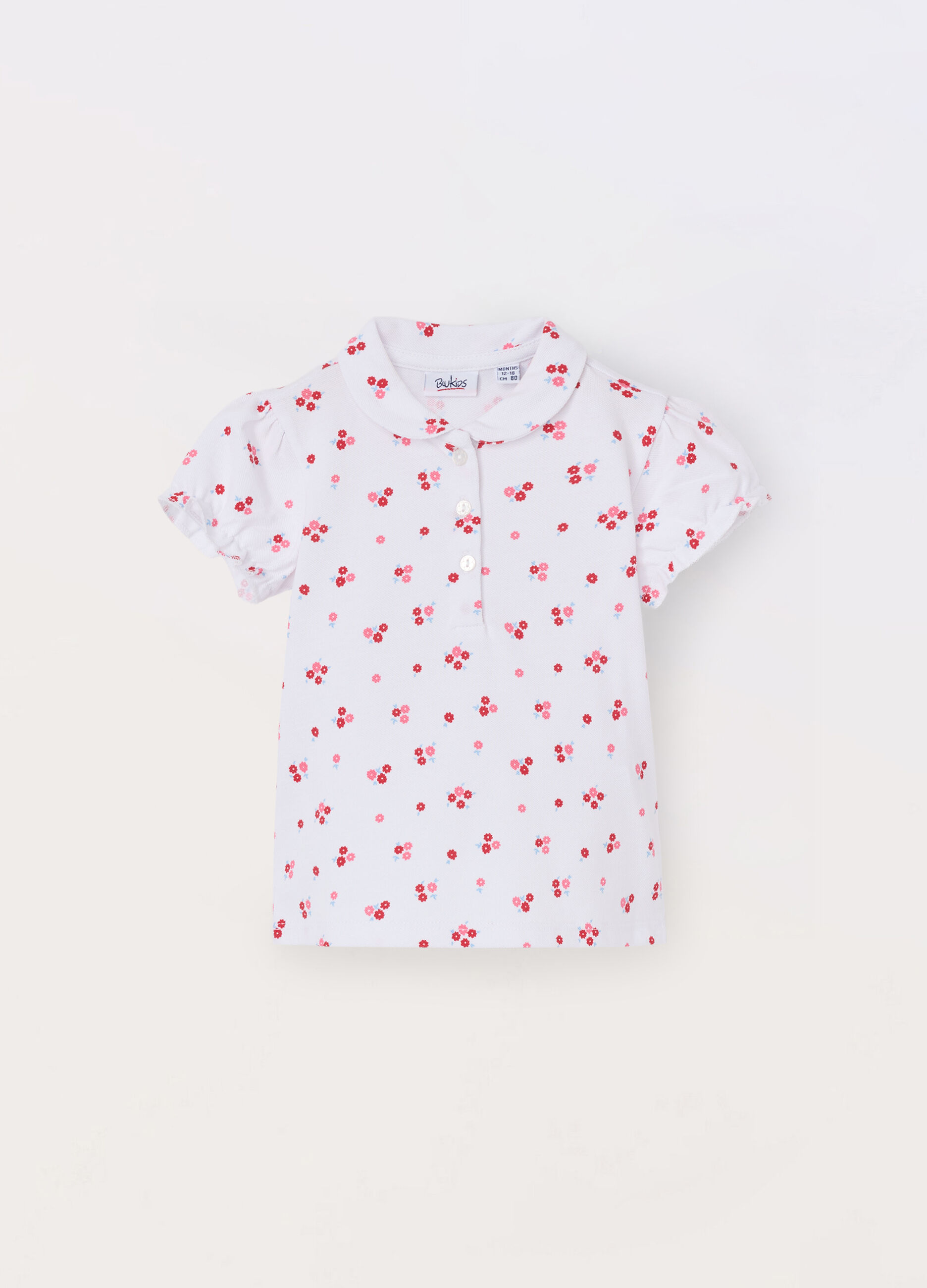 Polo in puro cotone Piquet neonata_0
