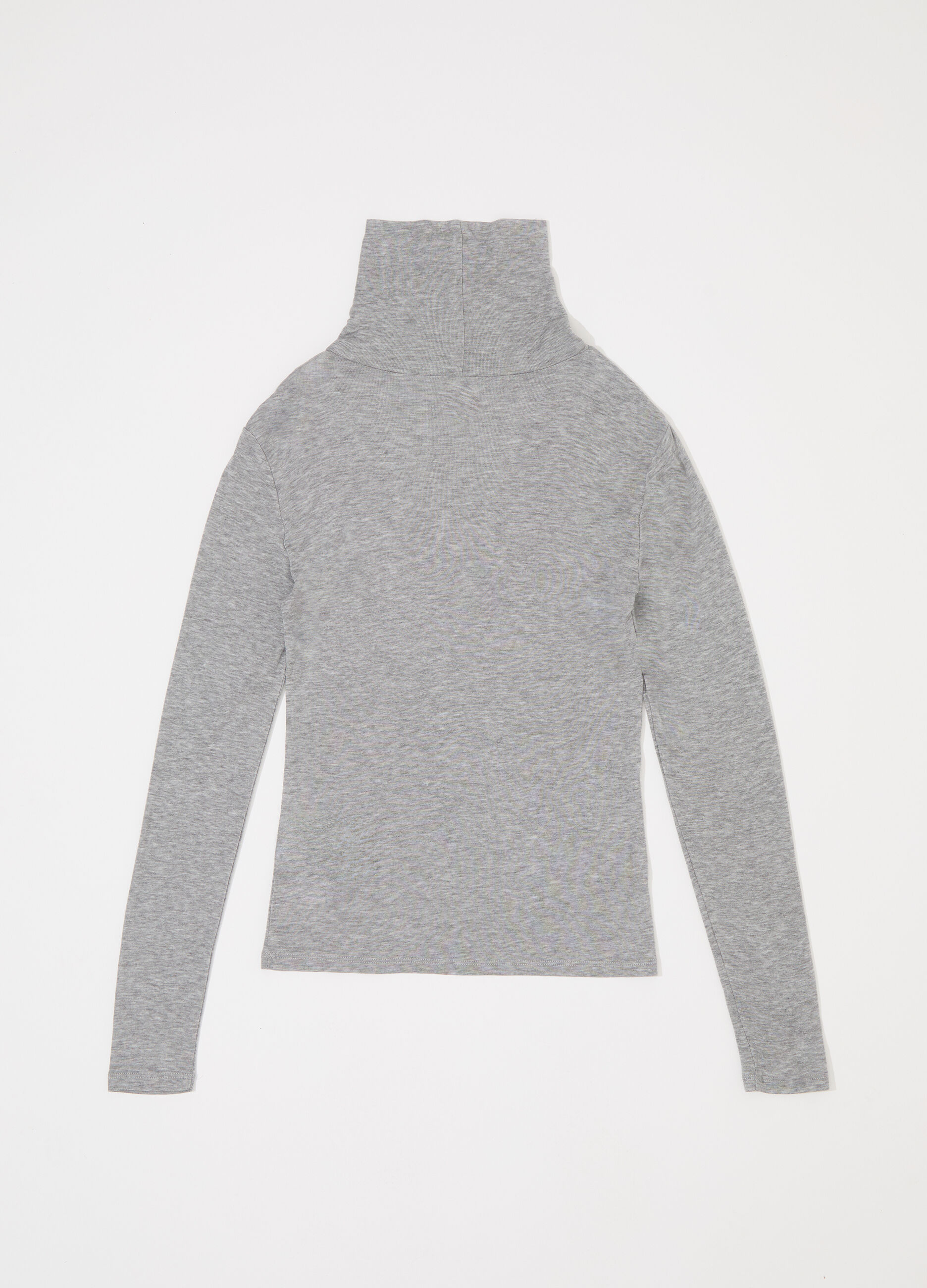 Lupetto tricot a maniche lunghe in misto lana donna_5