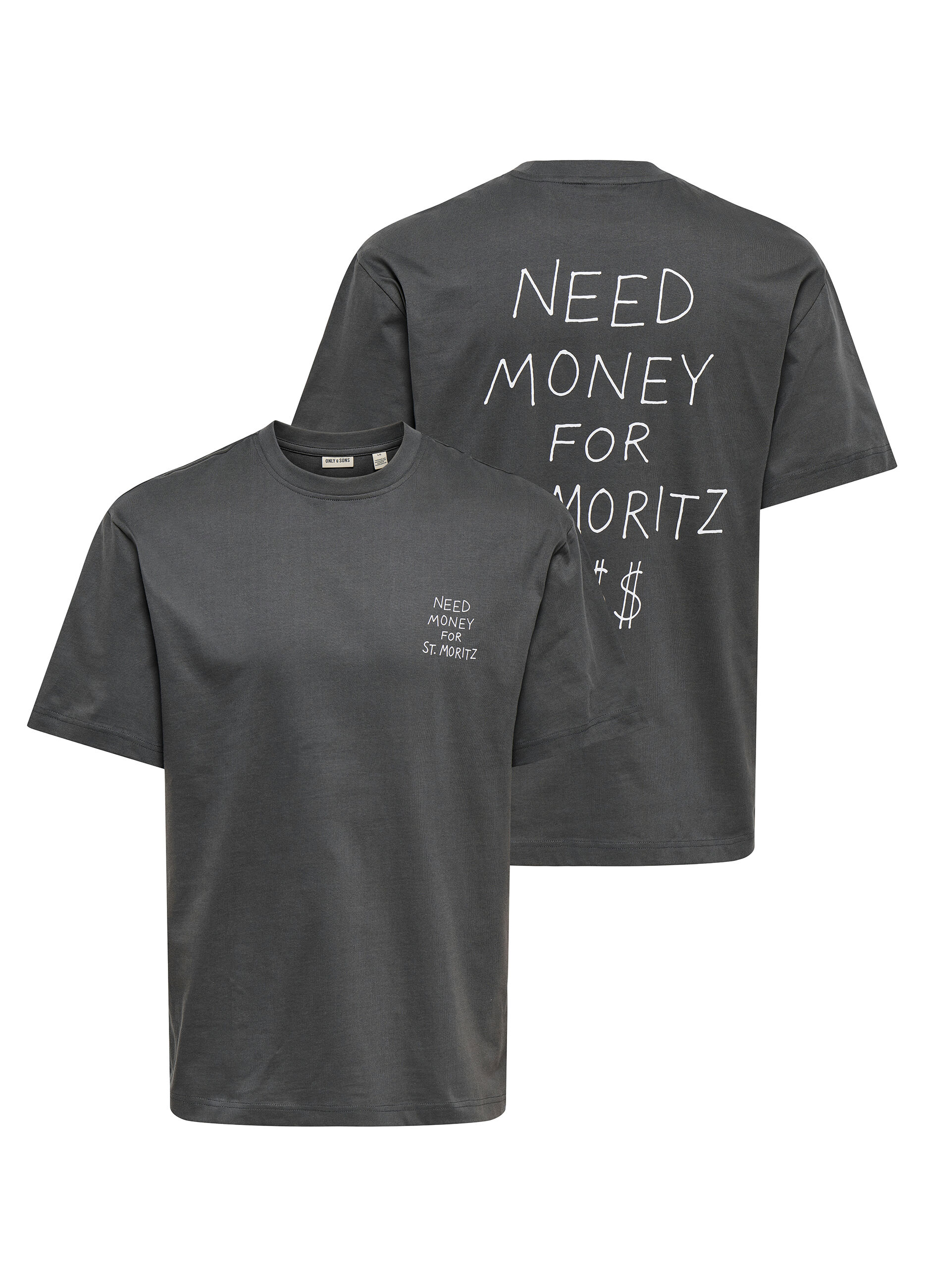 T-shirt girocollo stampa St. Moritz_0