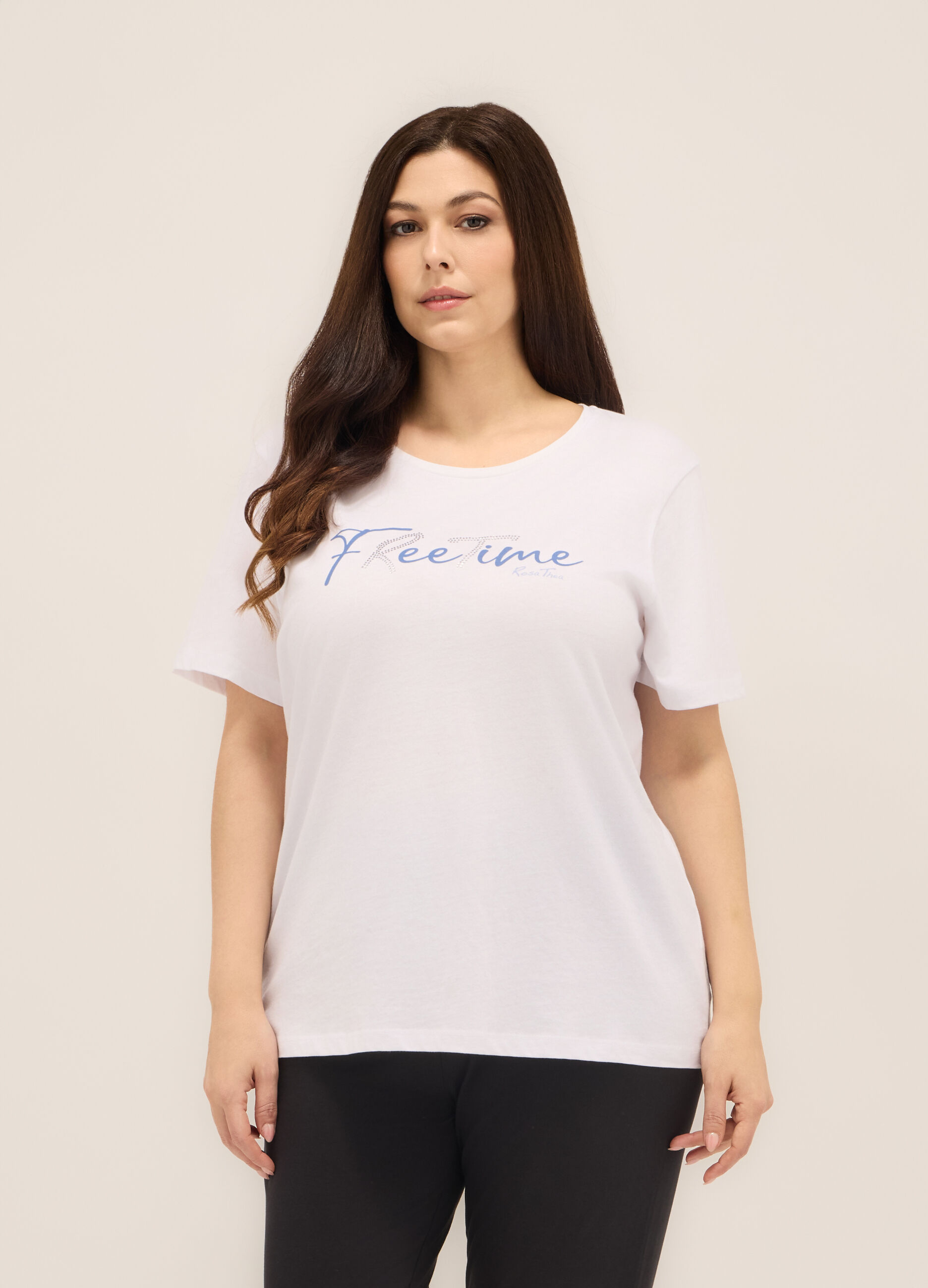 T-shirt in puro cotone donna curvy _0