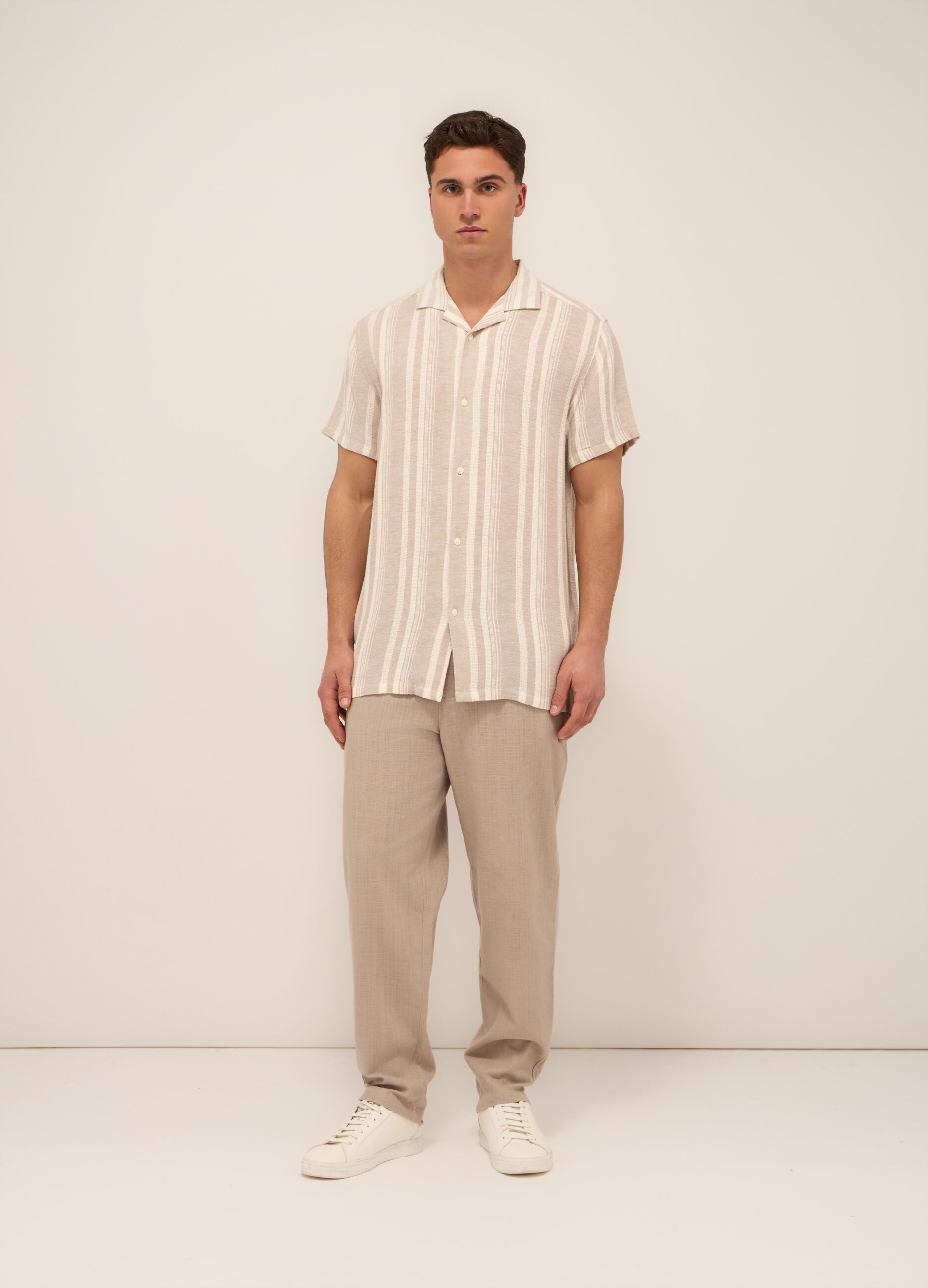 Chino oversize in puro cotone uomo_0