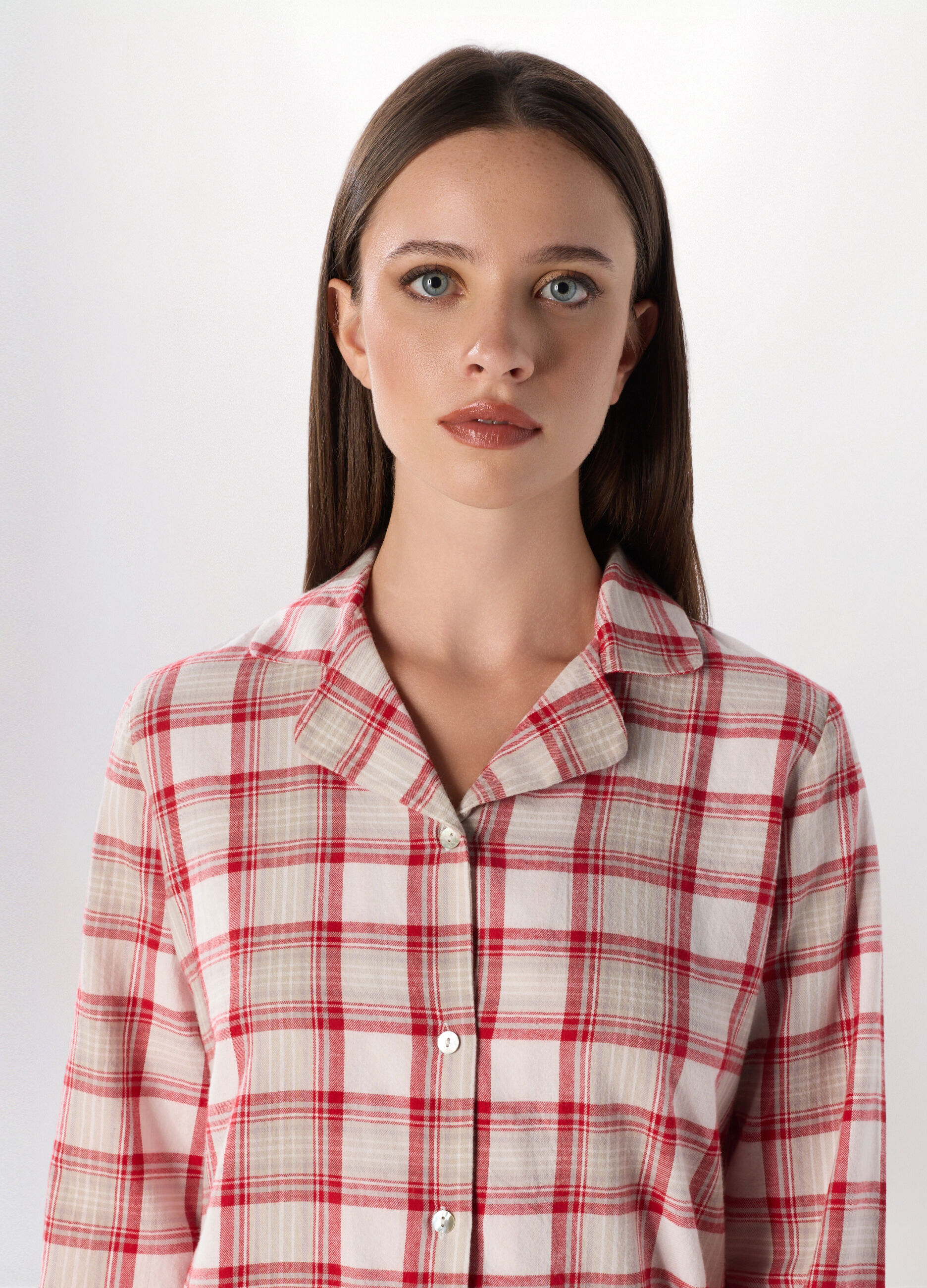 Set pigiama in flanella di puro cotone donna_2