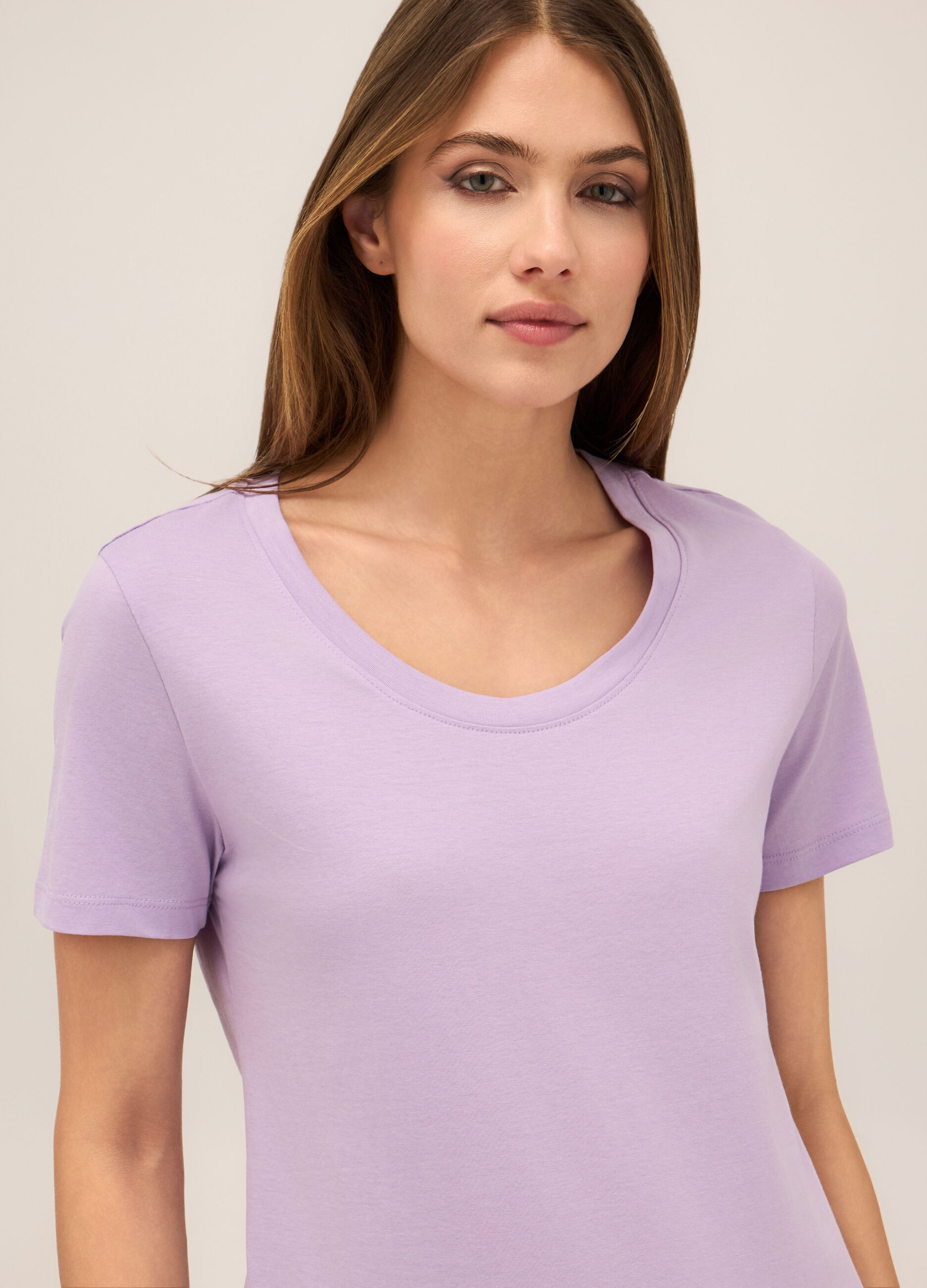 T-shirt in puro cotone donna_2