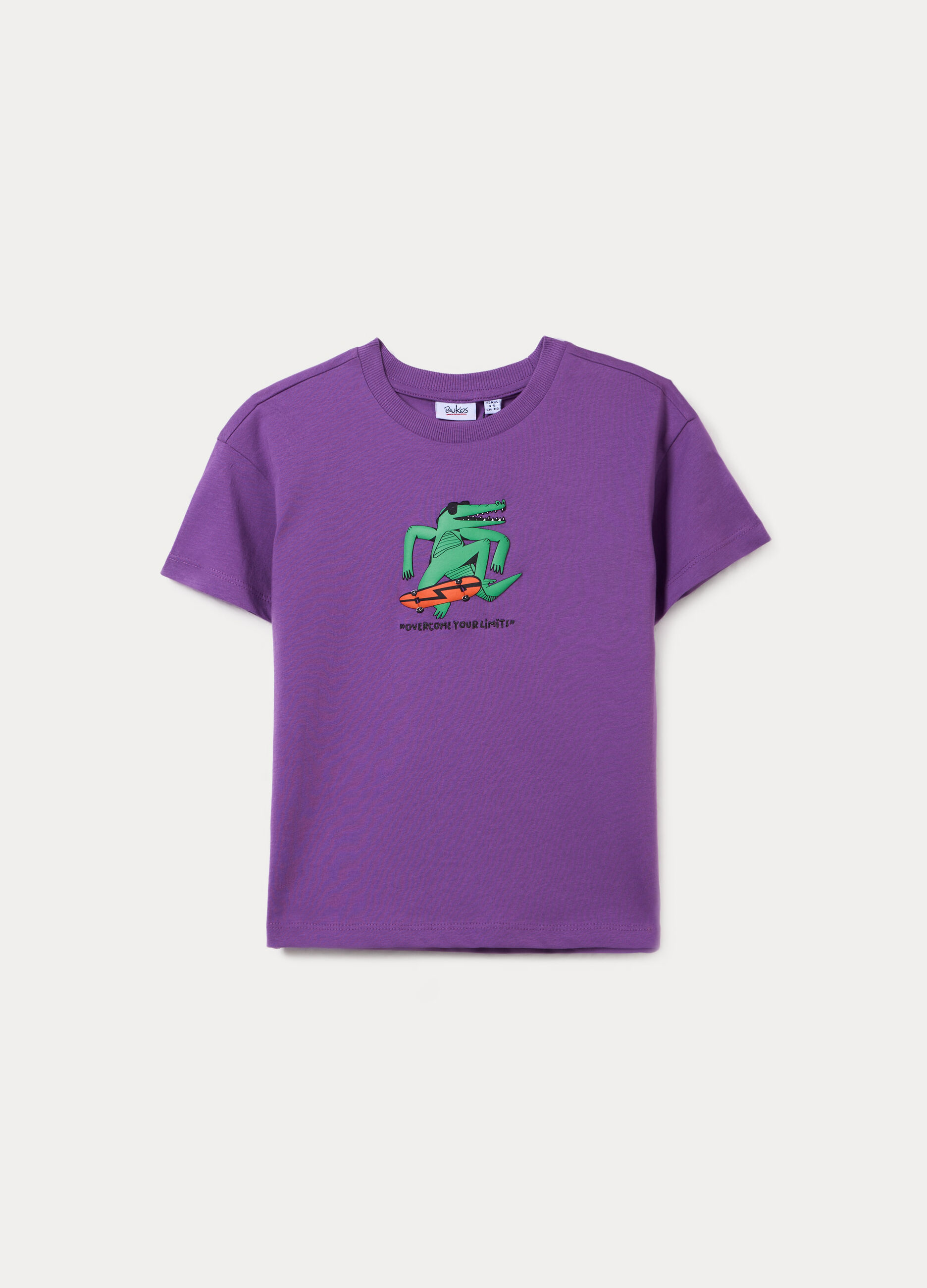 T-shirt girocollo in jersey di puro cotone bambino_0