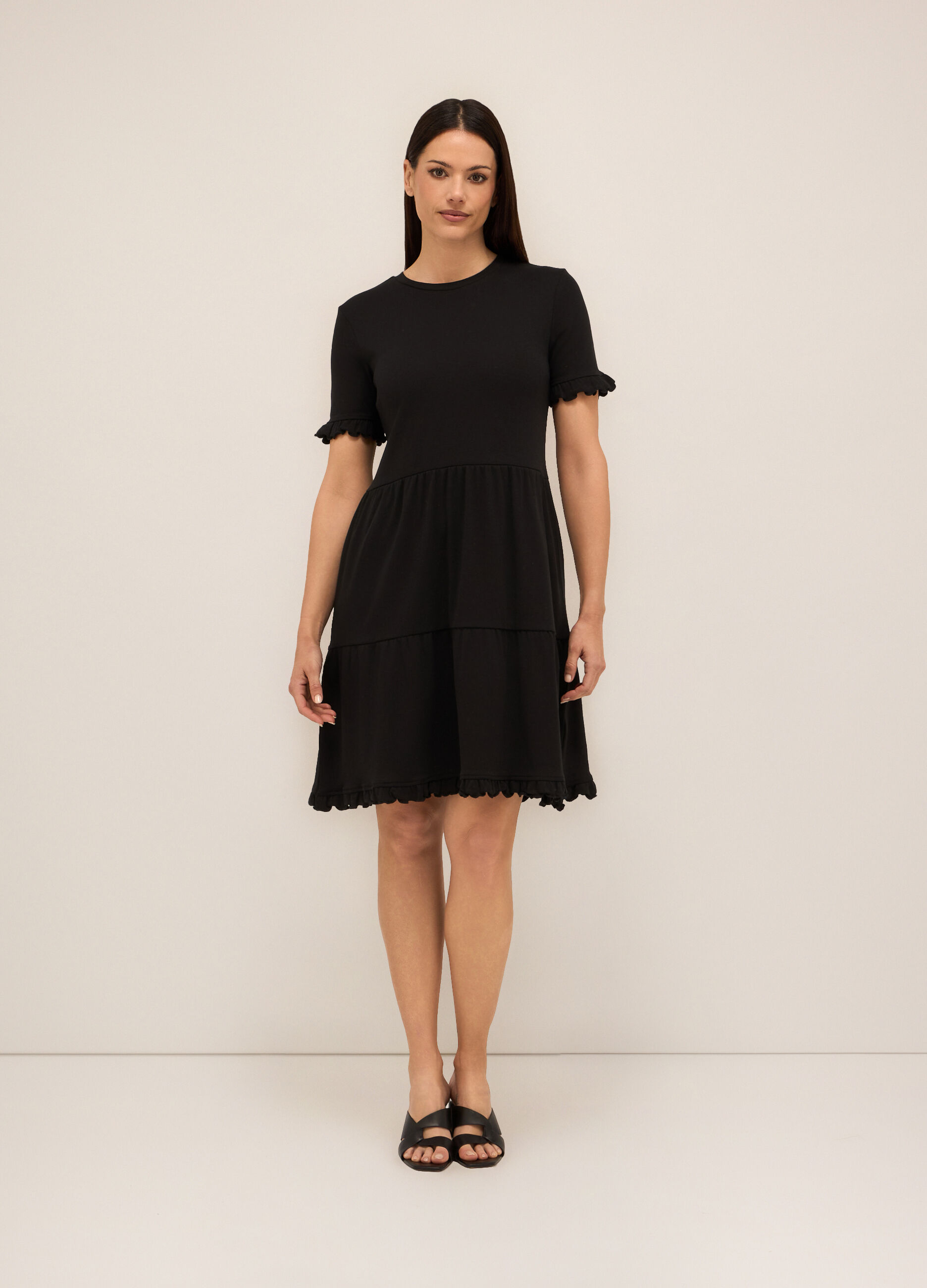 Abito in jersey di cotone stretch donna_0