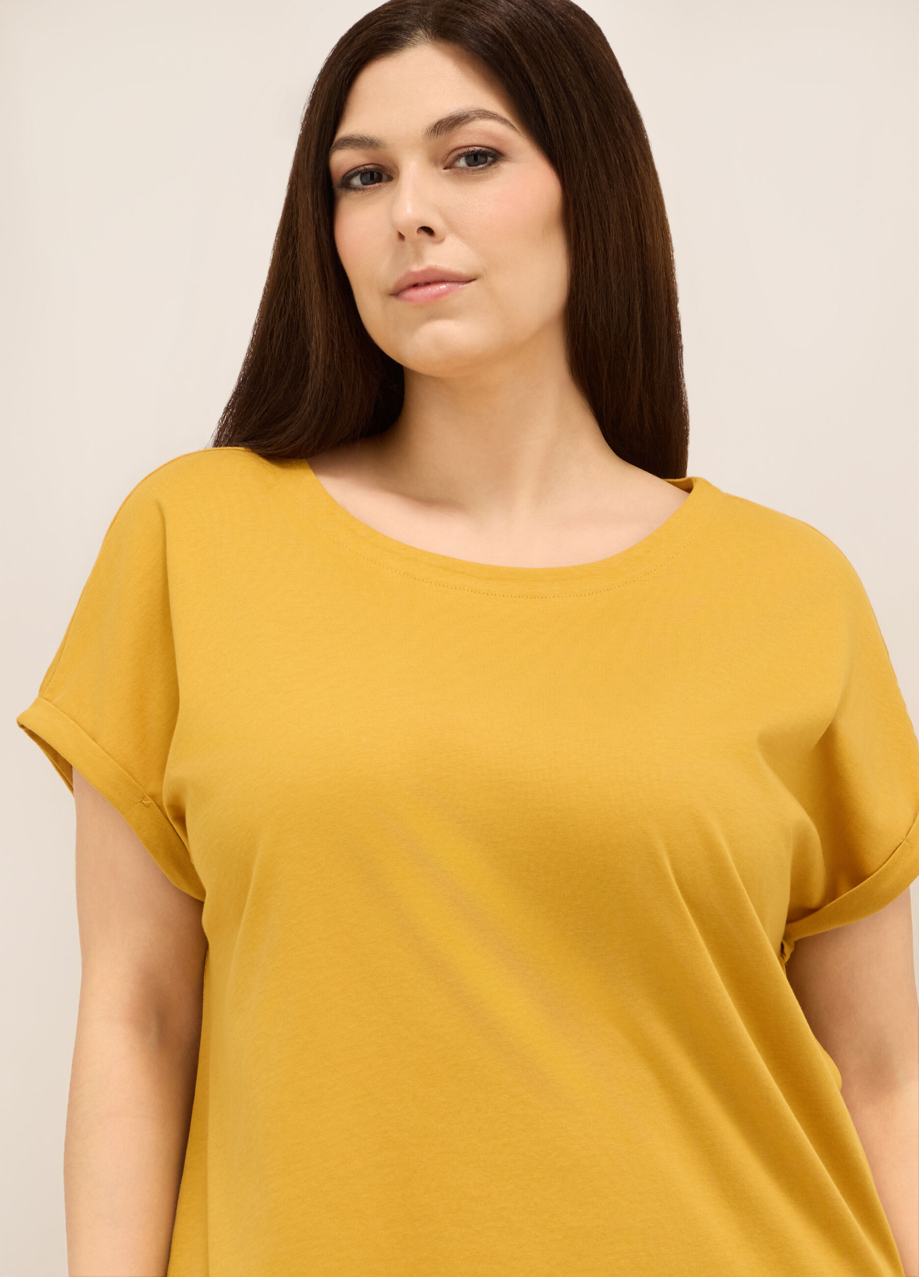 T-shirt in jersey di puro cotone donna curvy_2