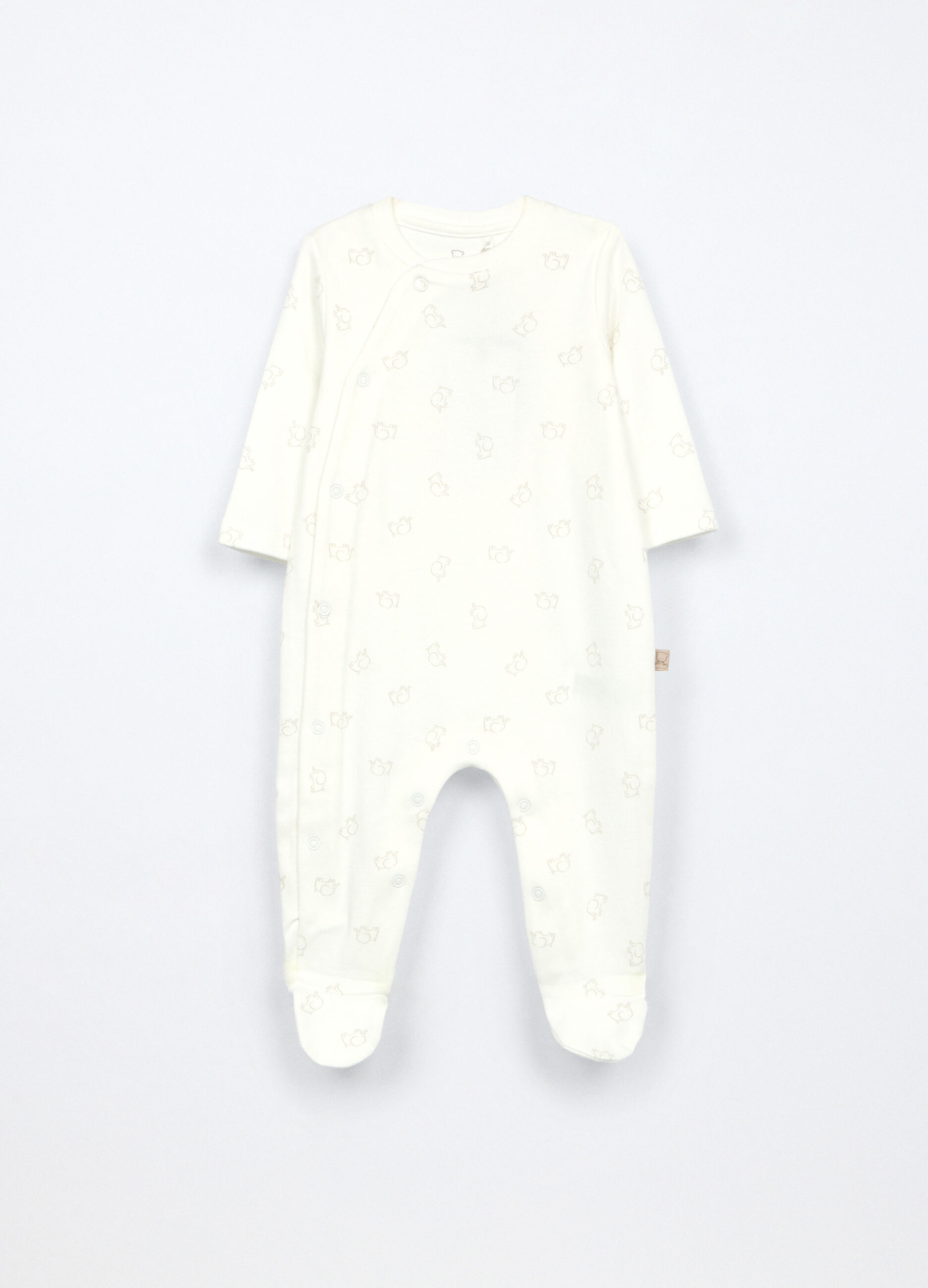 Tutina in interlock di puro cotone neonato