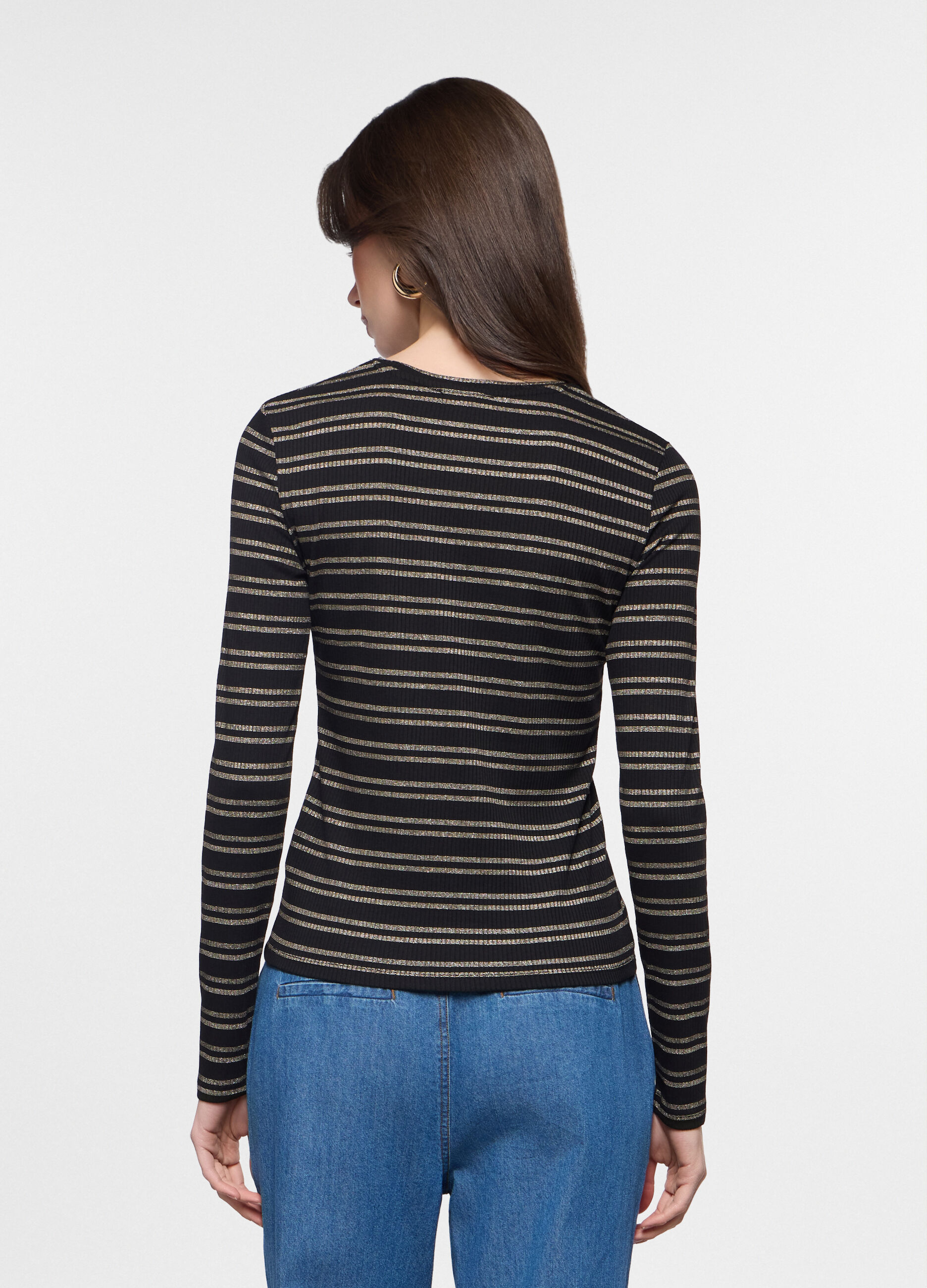T-shirt girocollo stretch donna_1