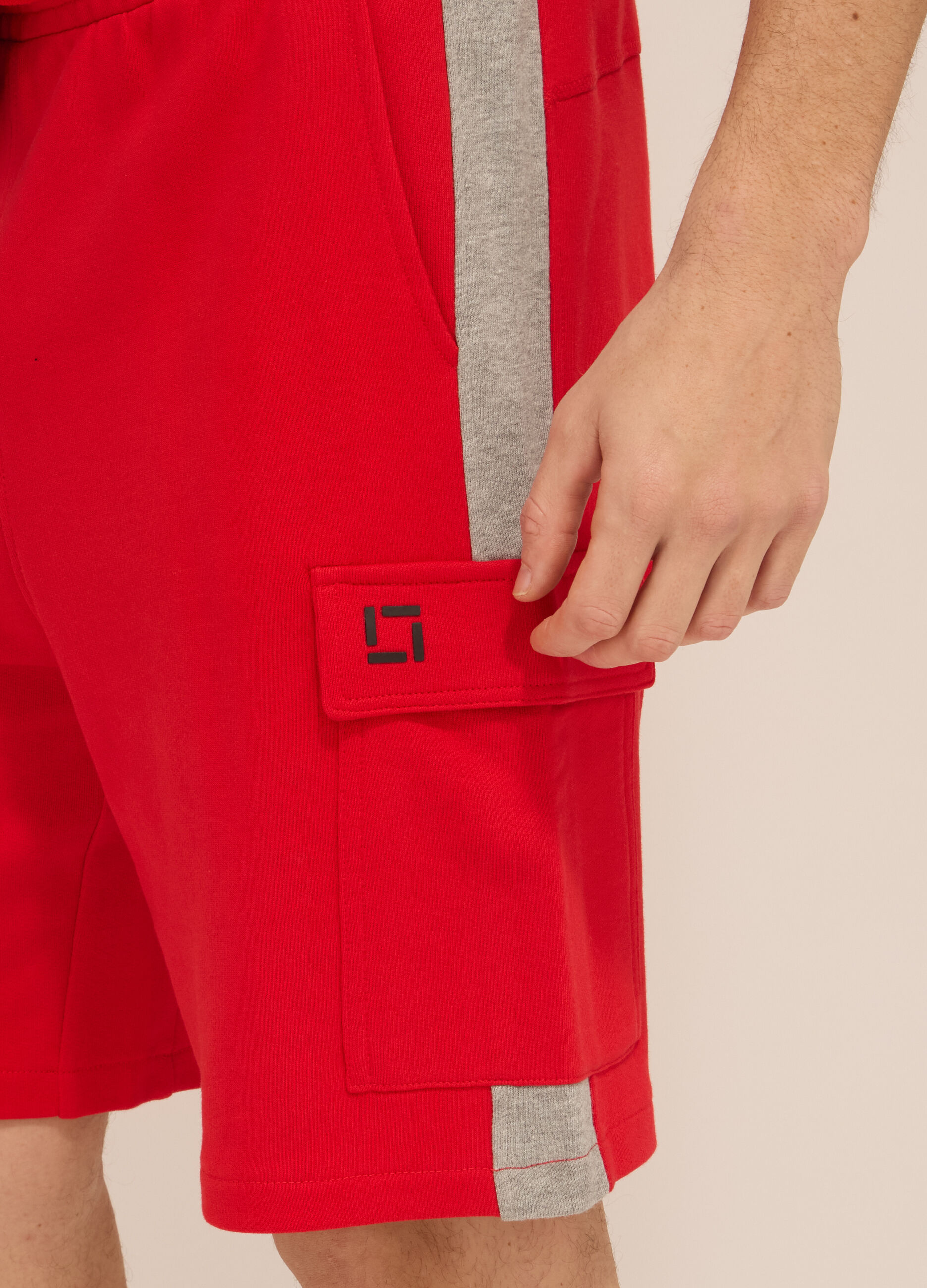 Short sportivi in felpa di cotone uomo_2