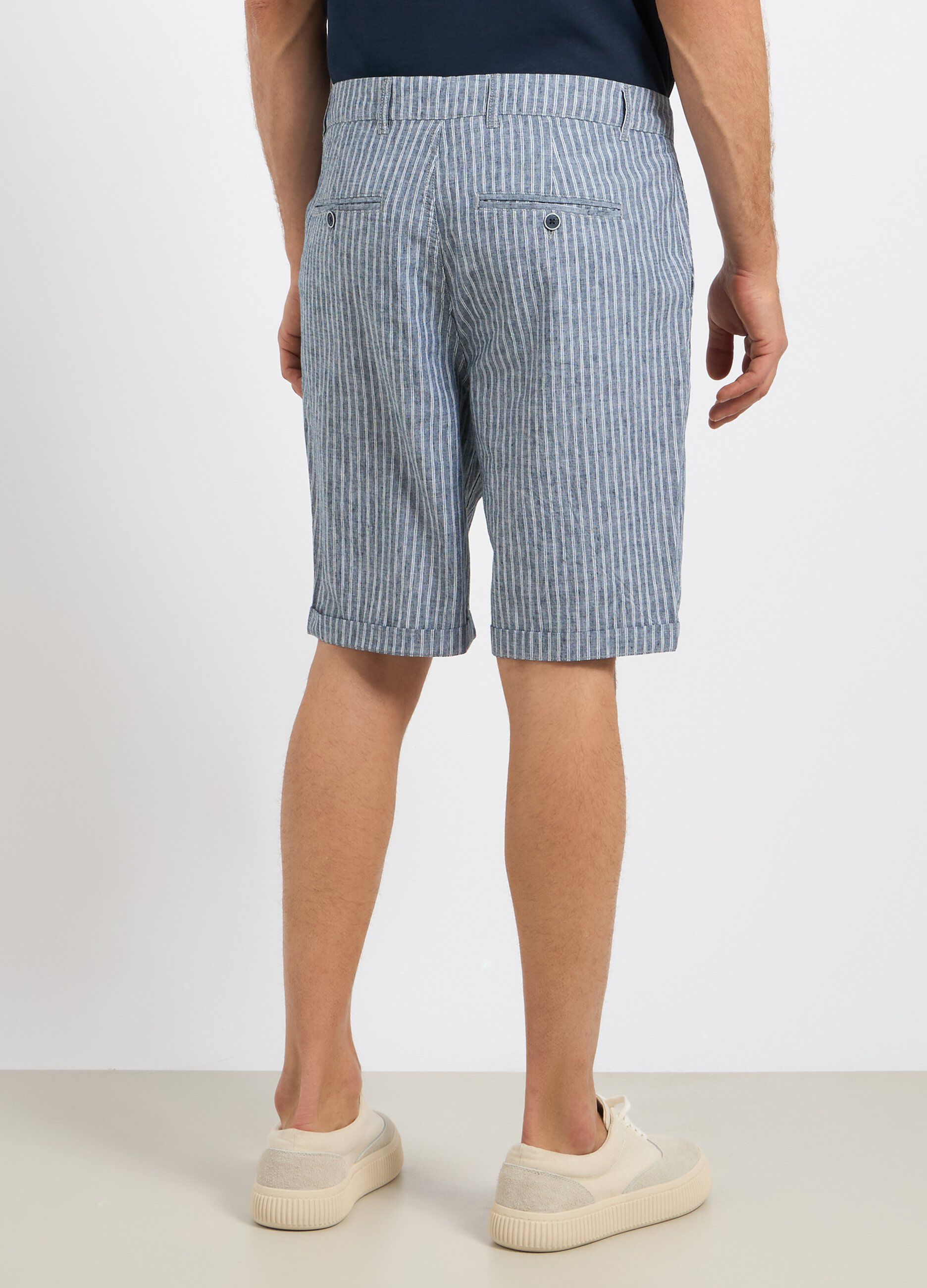 Bermuda in misto lino uomo_1