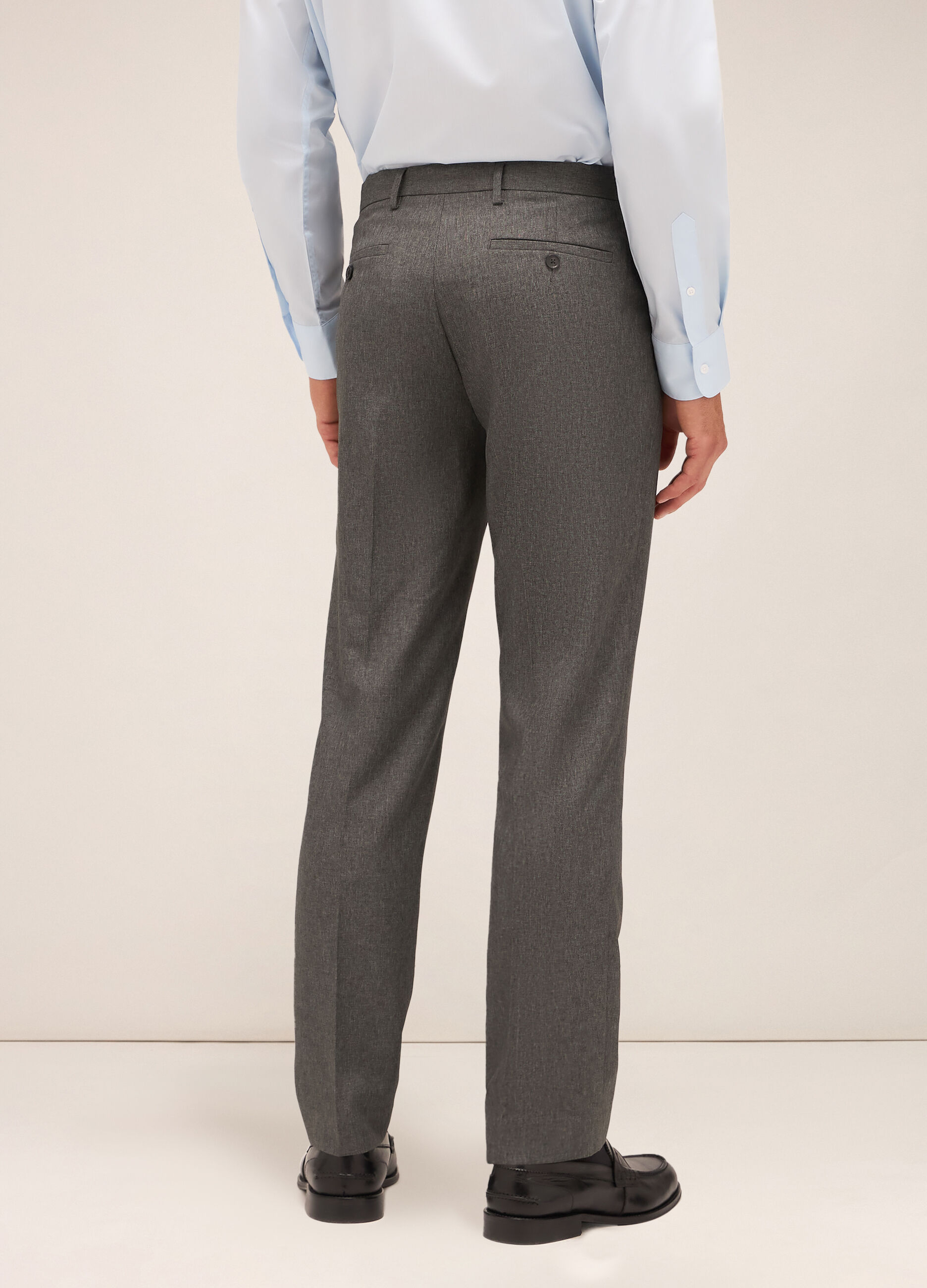 Pantaloni slim fit in tessuto tecnico uomo_1