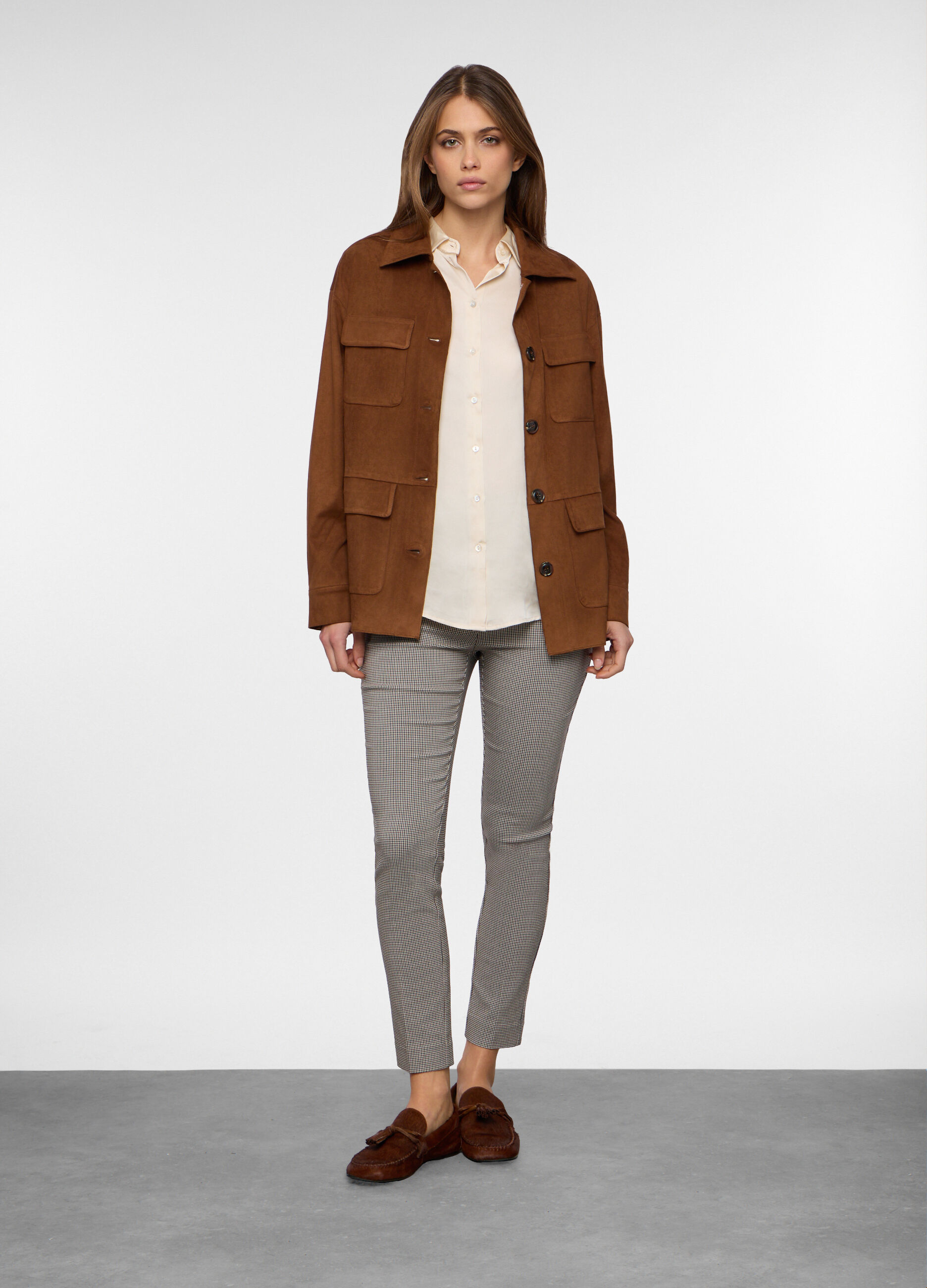 Giacca scamosciata donna_0