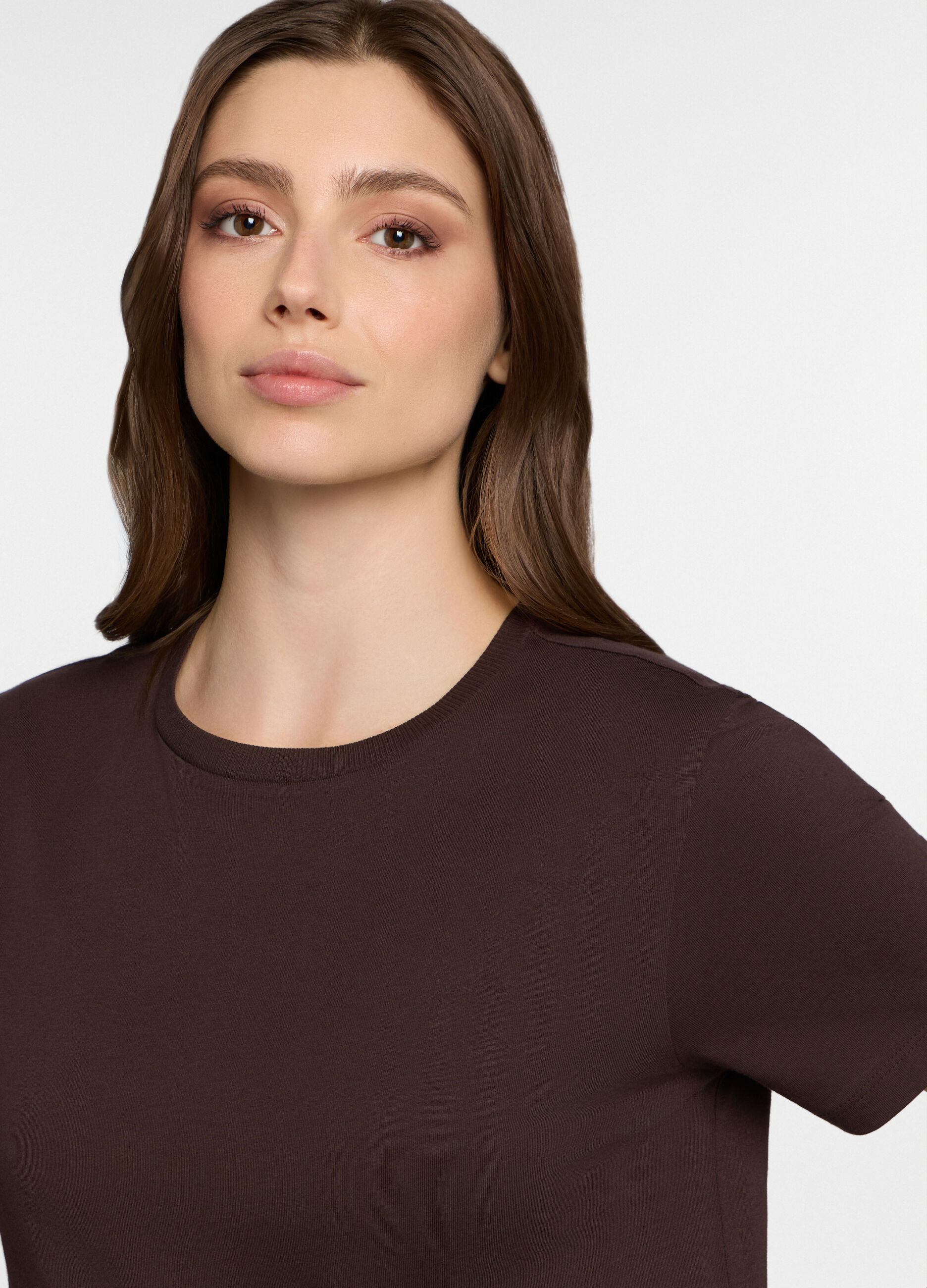 T-shirt girocollo donna _2