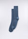 Calze corte in cotone stretch a costine uomo_0