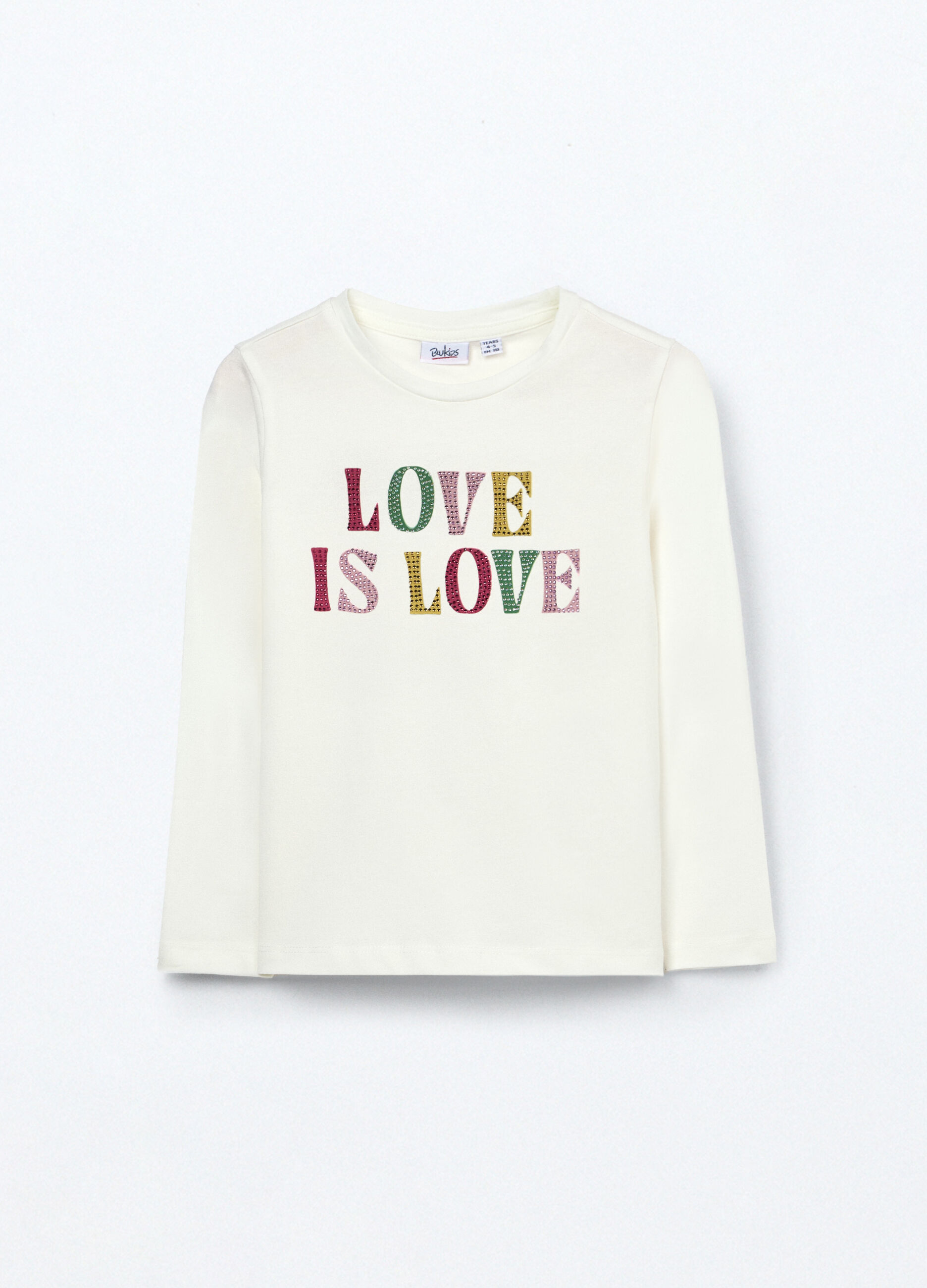 T-shirt in jersey di cotone stretch bambina_0