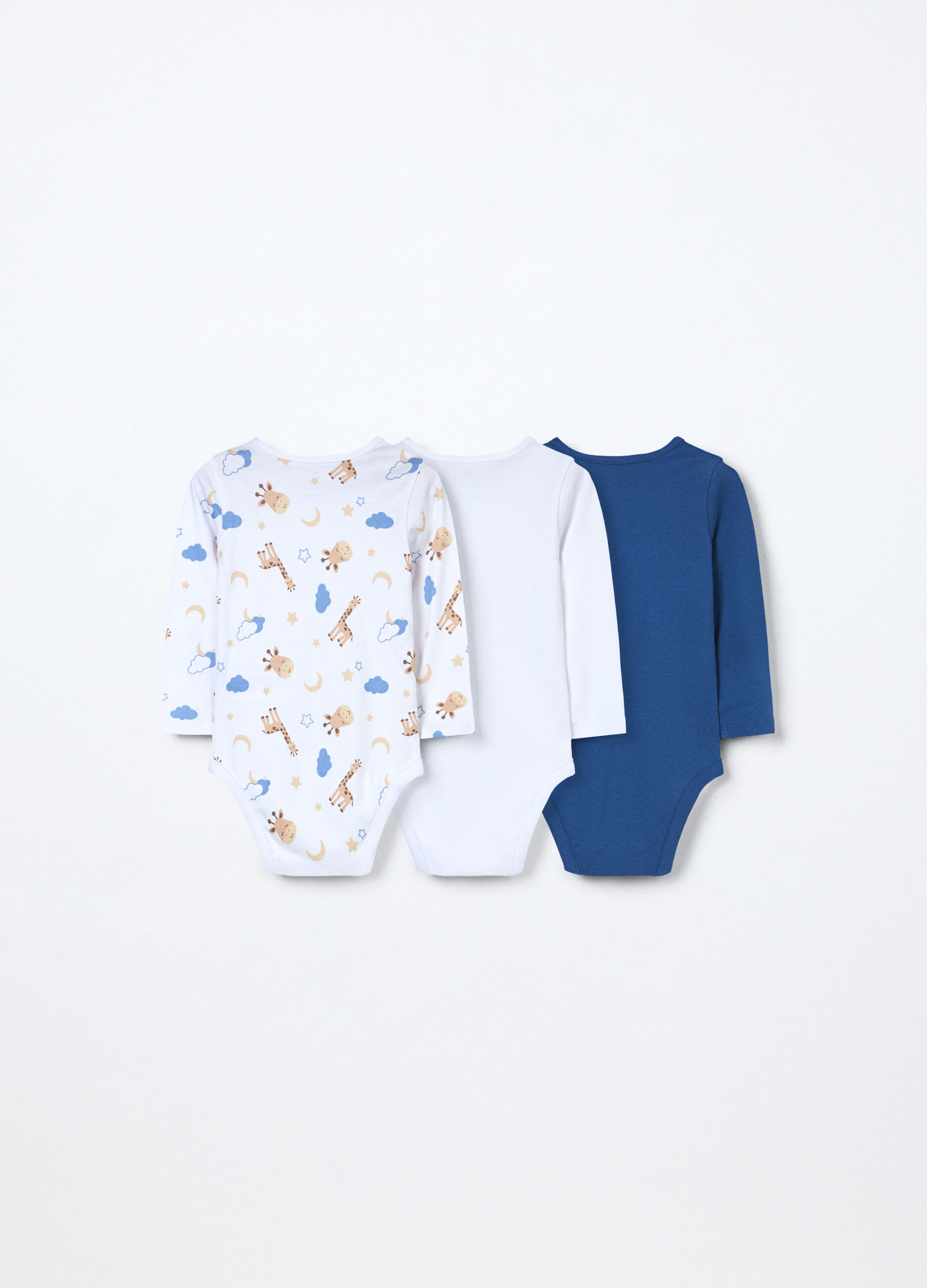 Pack 3 body in interlock di puro cotone neonato_1