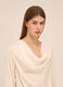 Blusa con collo drappeggiato donna_2