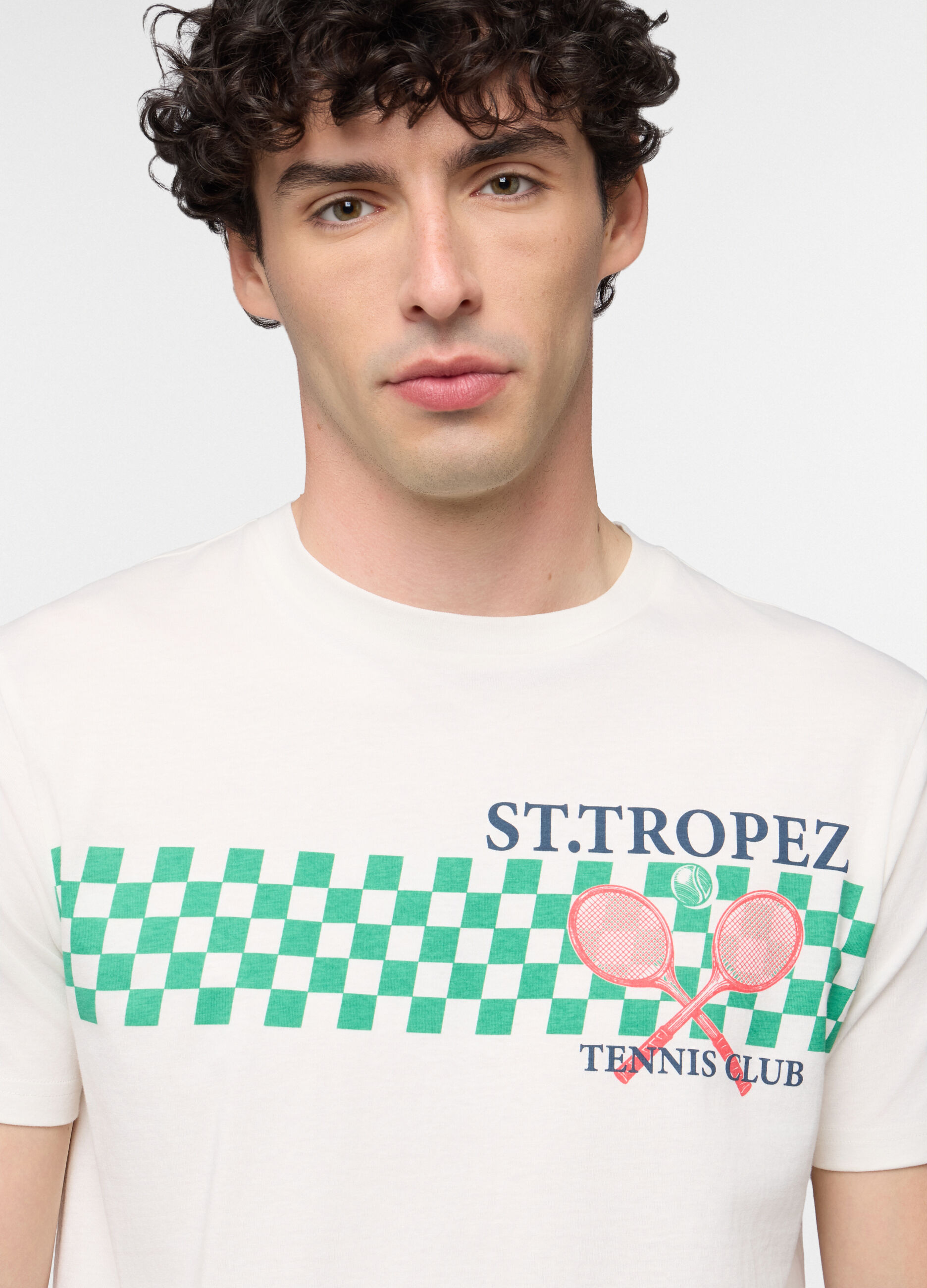 T-shirt girocollo in jersey di cotone uomo_2