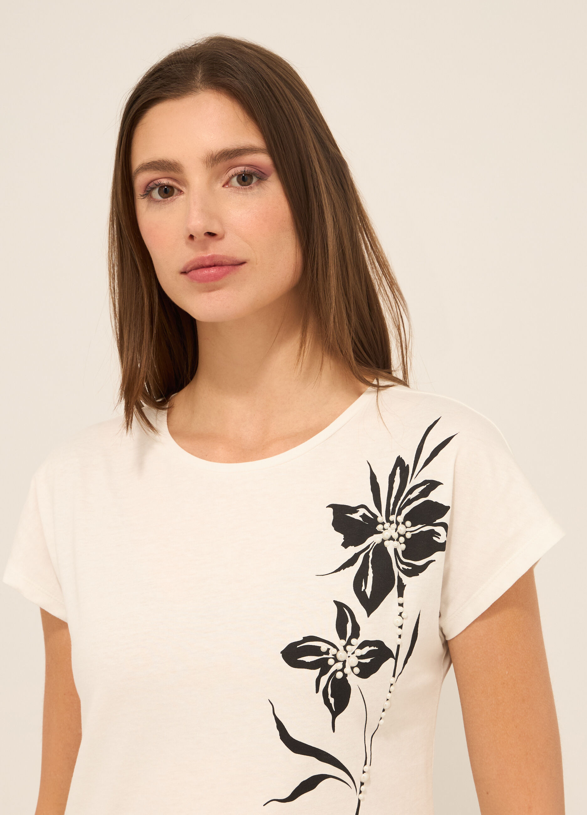 T-shirt in puro cotone donna_2