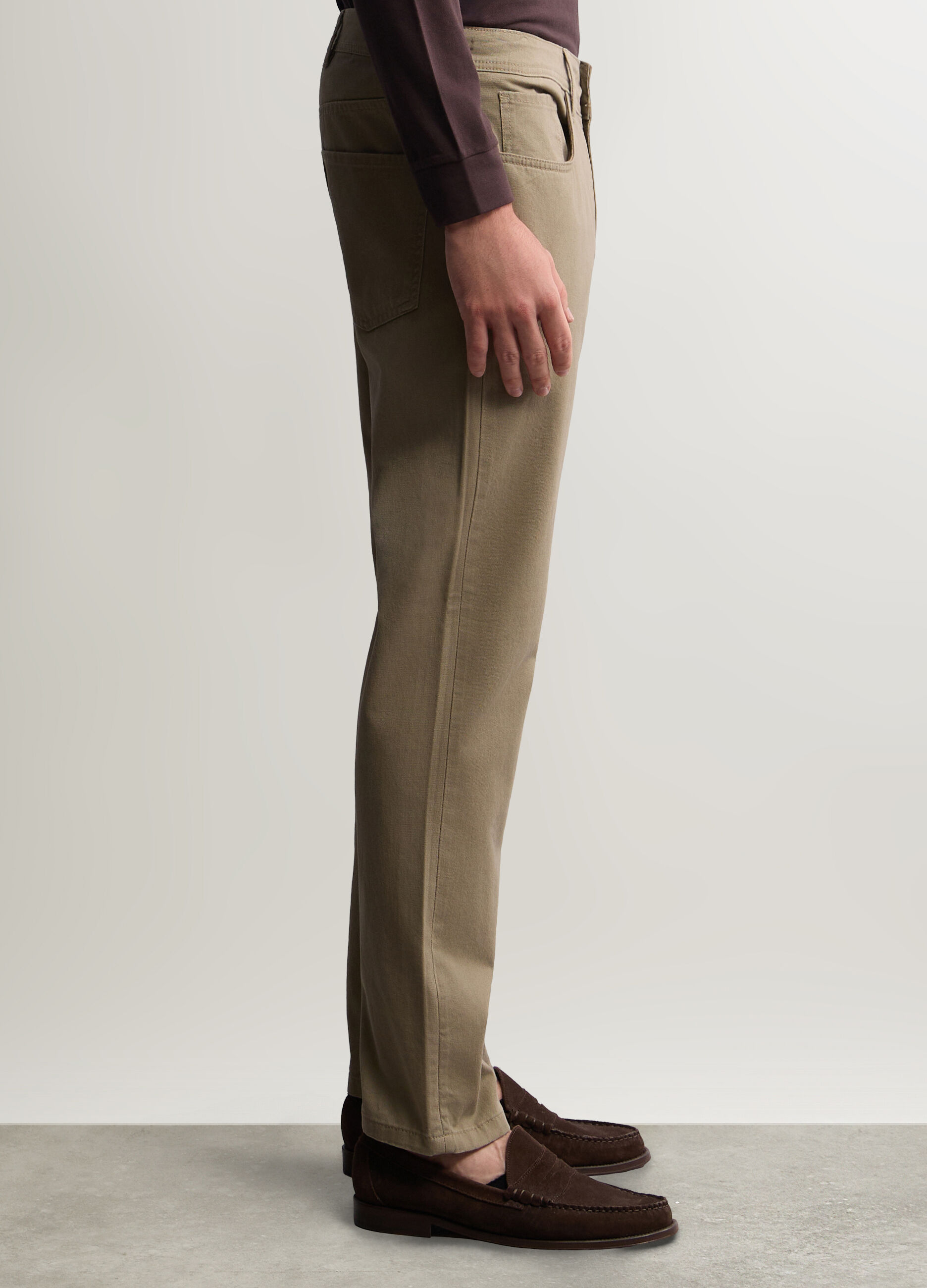 Pantaloni 5 tasche in cotone uomo_1