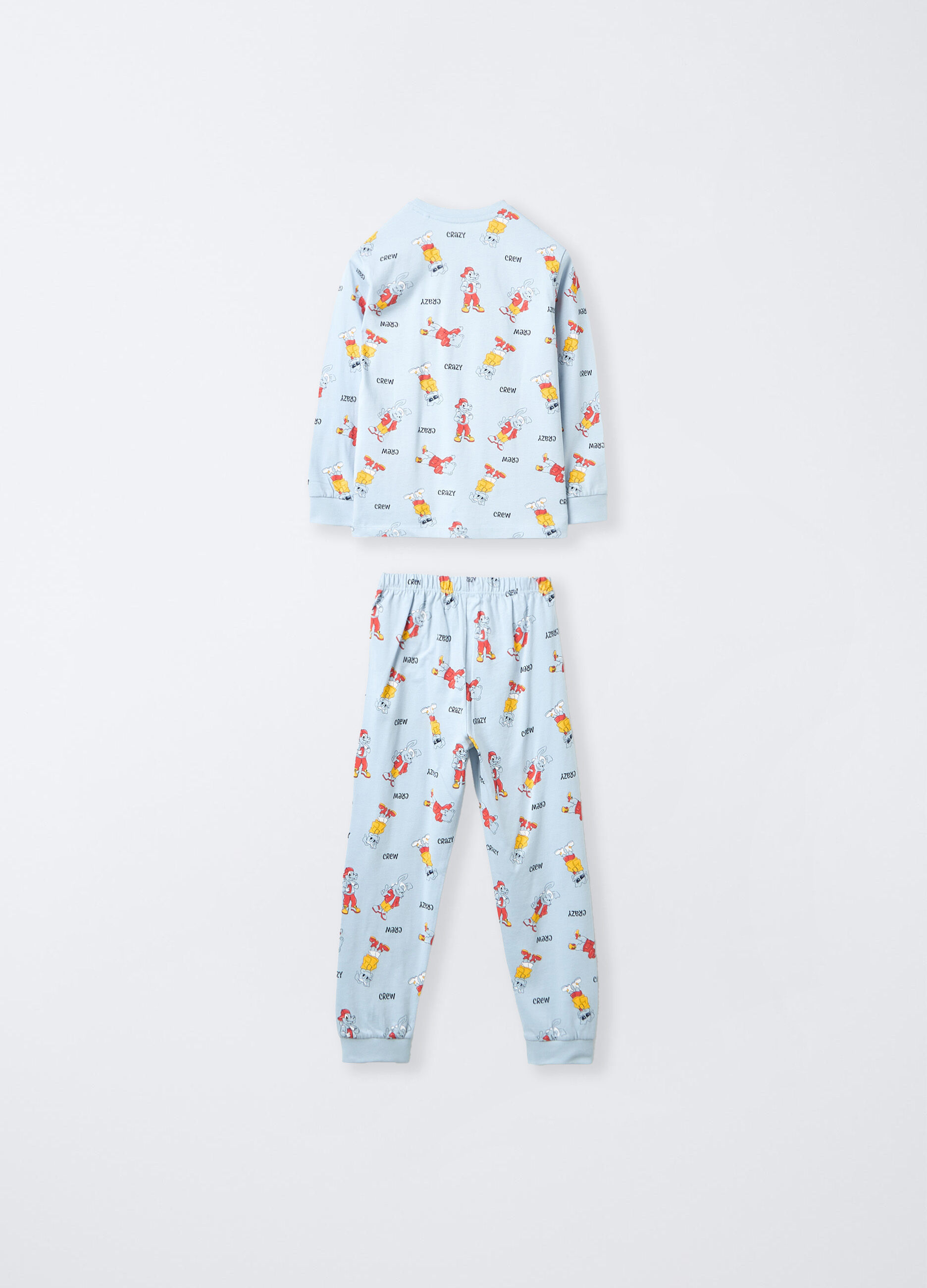Set pigiama lungo in jersey di puro cotone bambino_1
