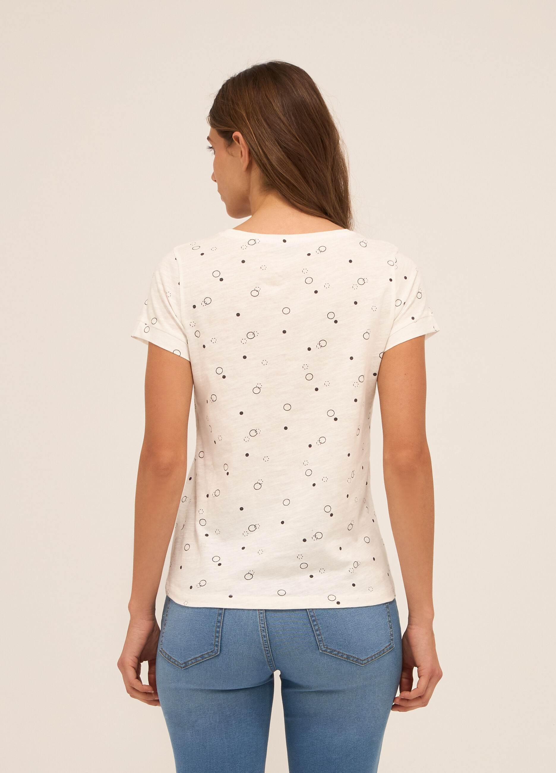 T-shirt in puro cotone donna_1