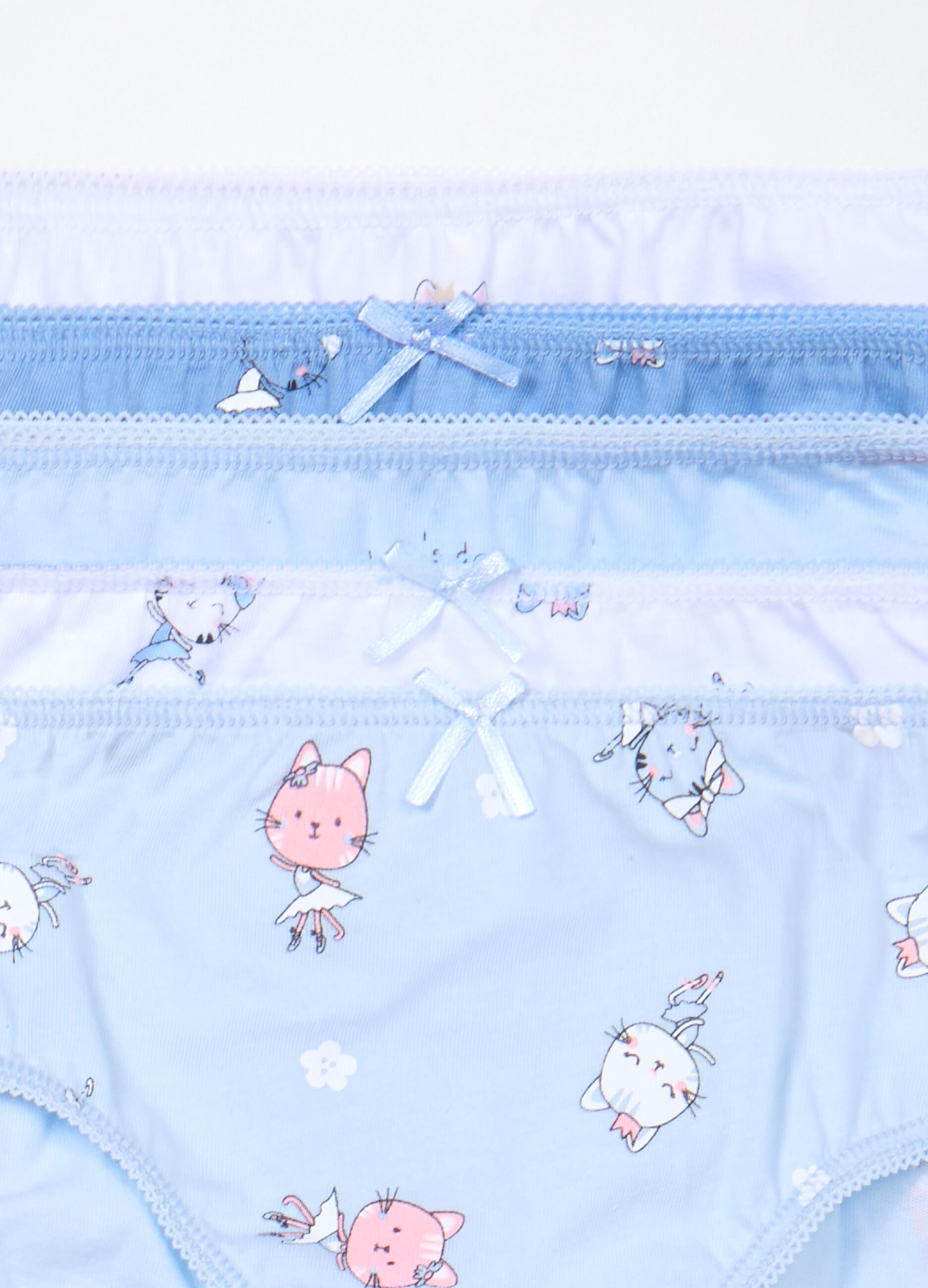 Pack 5 slip in jersey di puro cotone bambina_3