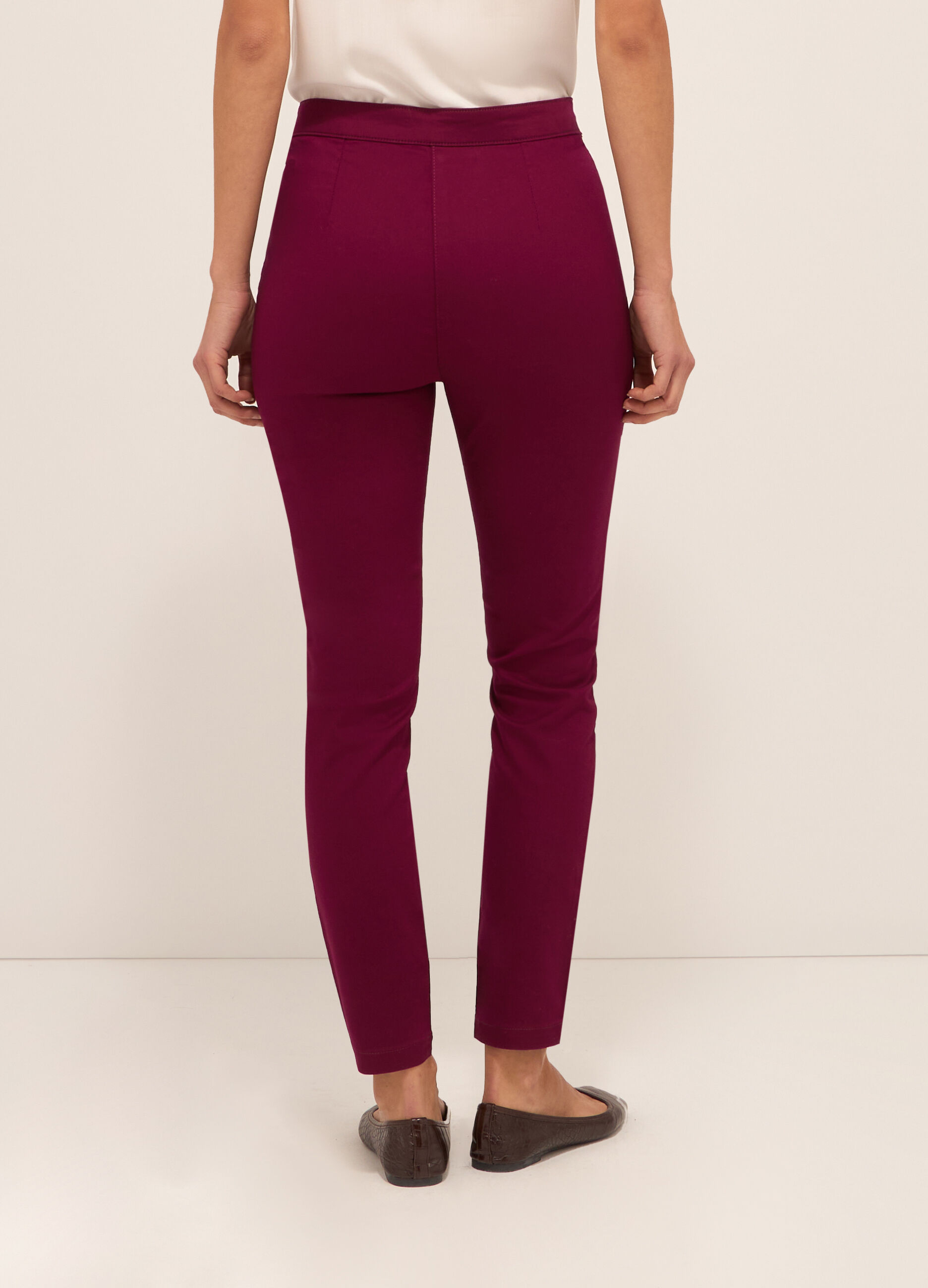 Treggings in misto cotone donna_1