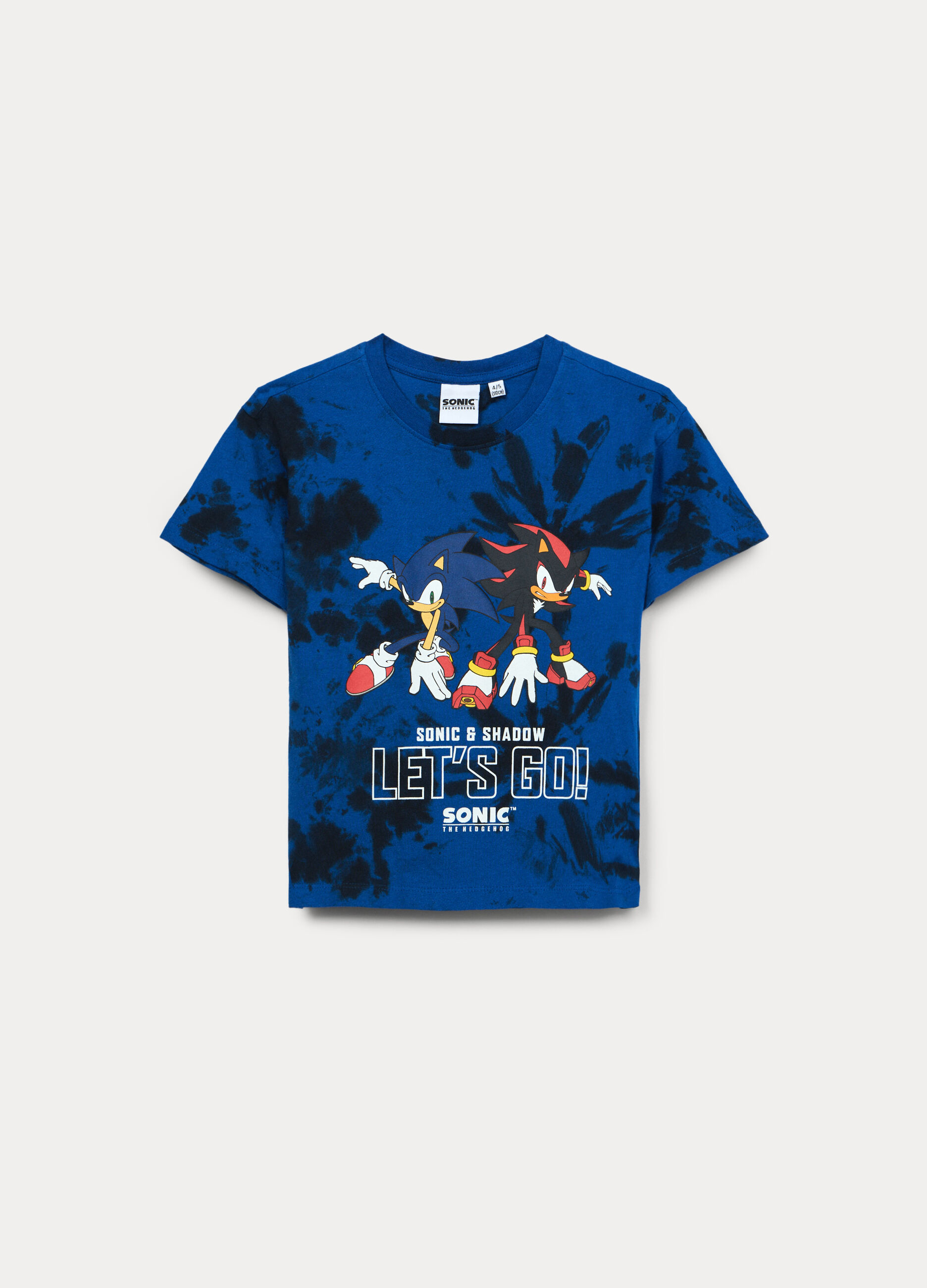 T-shirt Sonic in jersey di puro cotone bambino_0