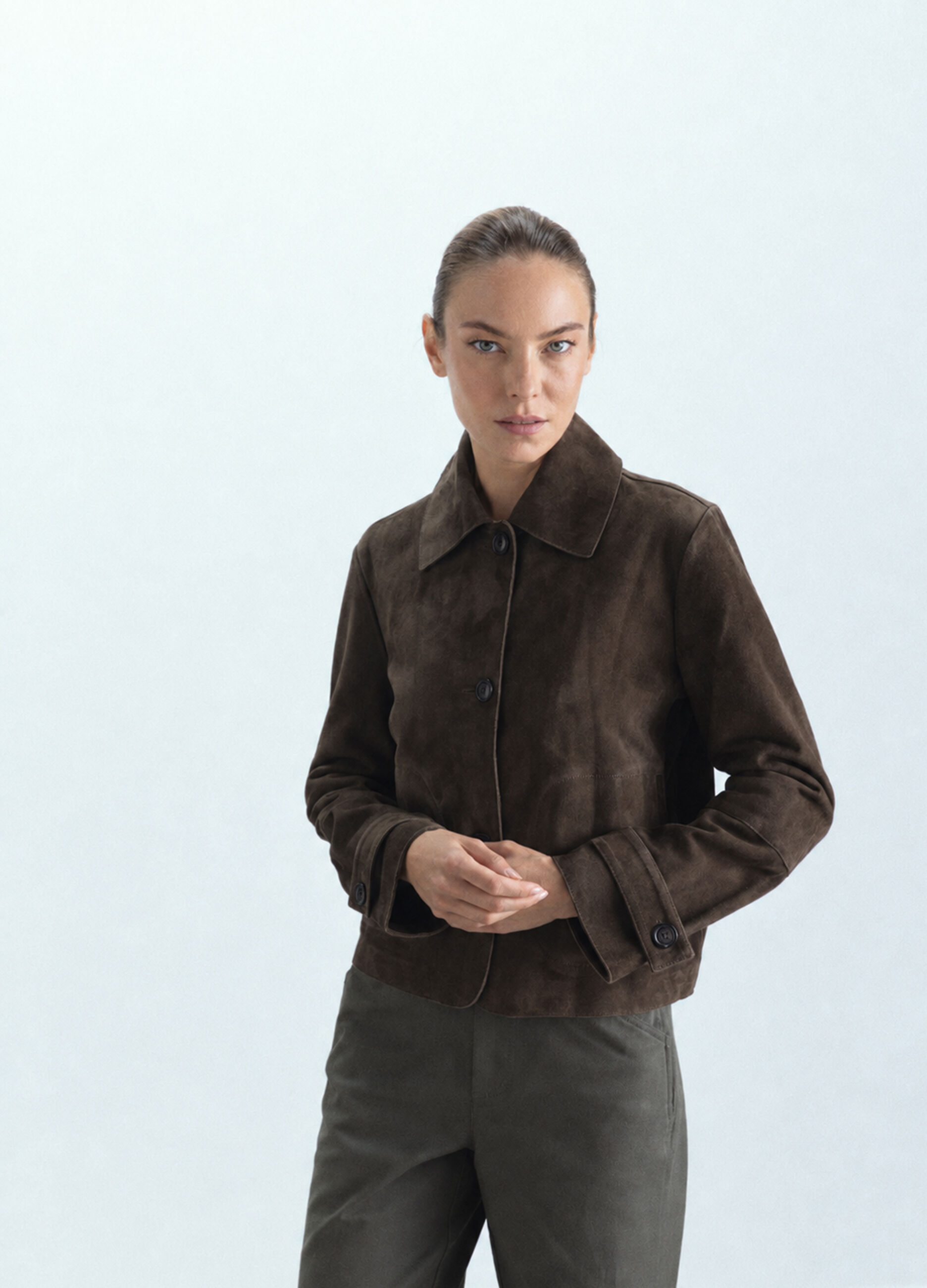 Trench in pura pelle di capra donna_1