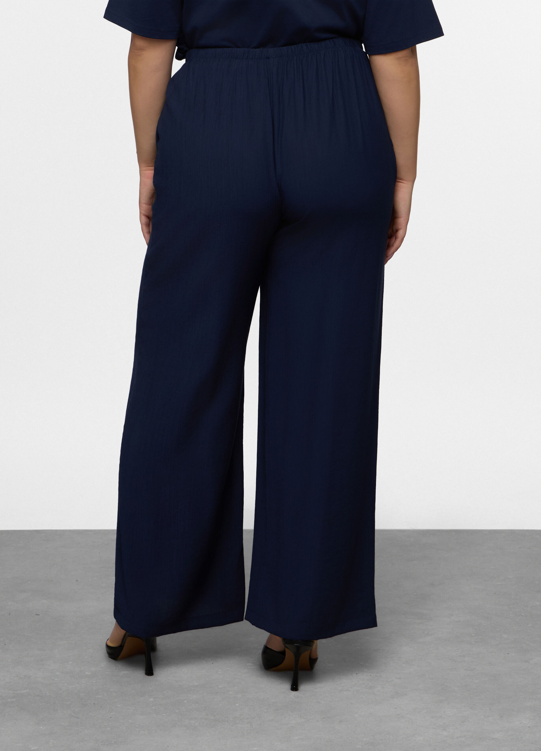 Pantaloni Wide Leg misto viscosa donna curvy_1