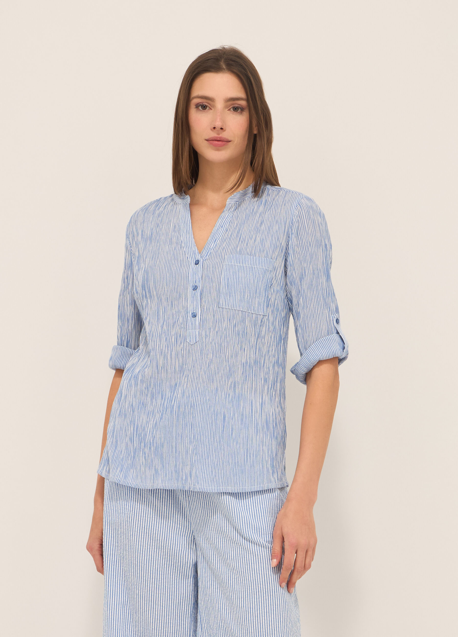 Blusa in puro cotone donna_0