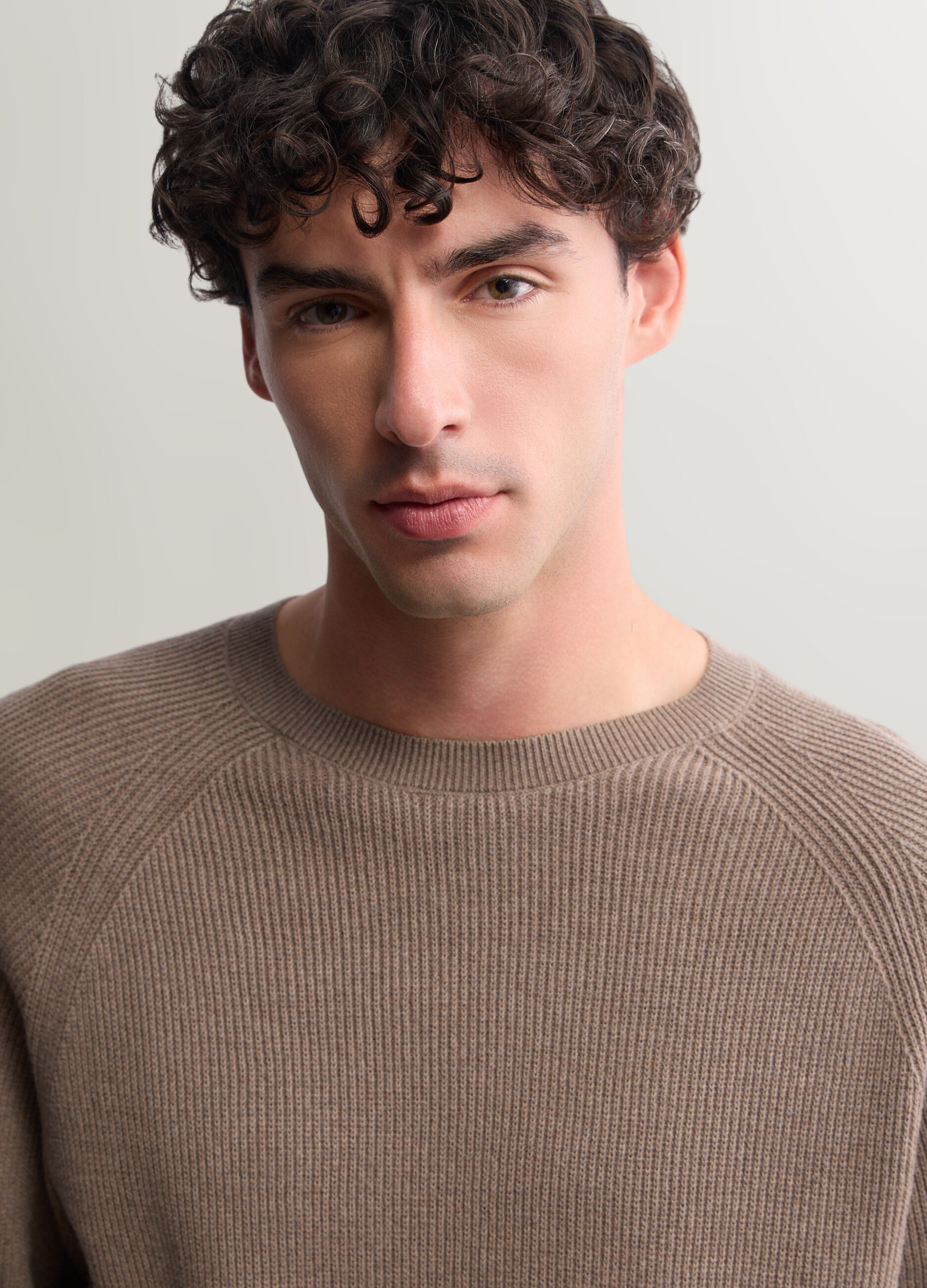 Maglione girocollo in maglia inglese uomo_2