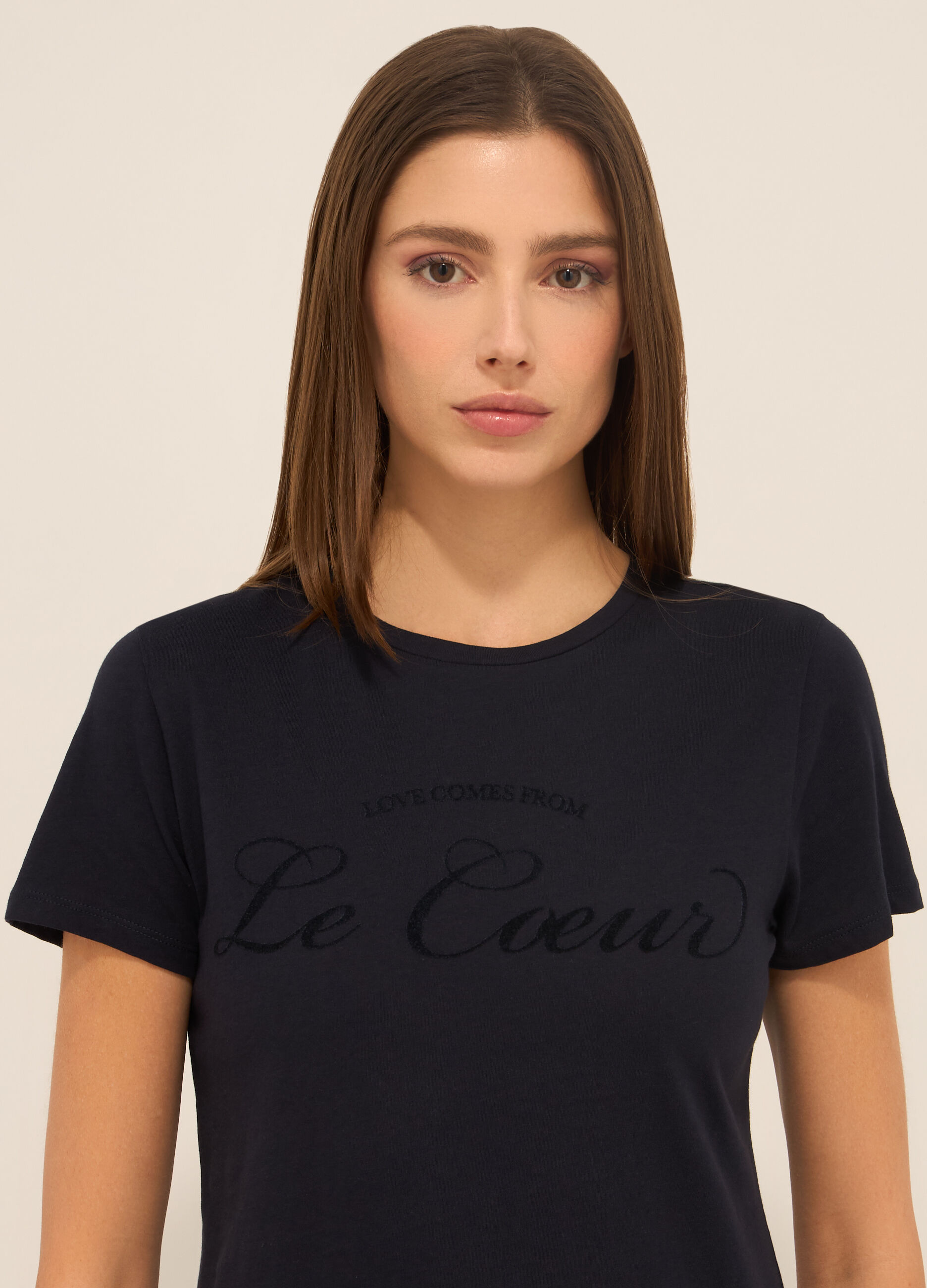 T-shirt in puro cotone donna_2