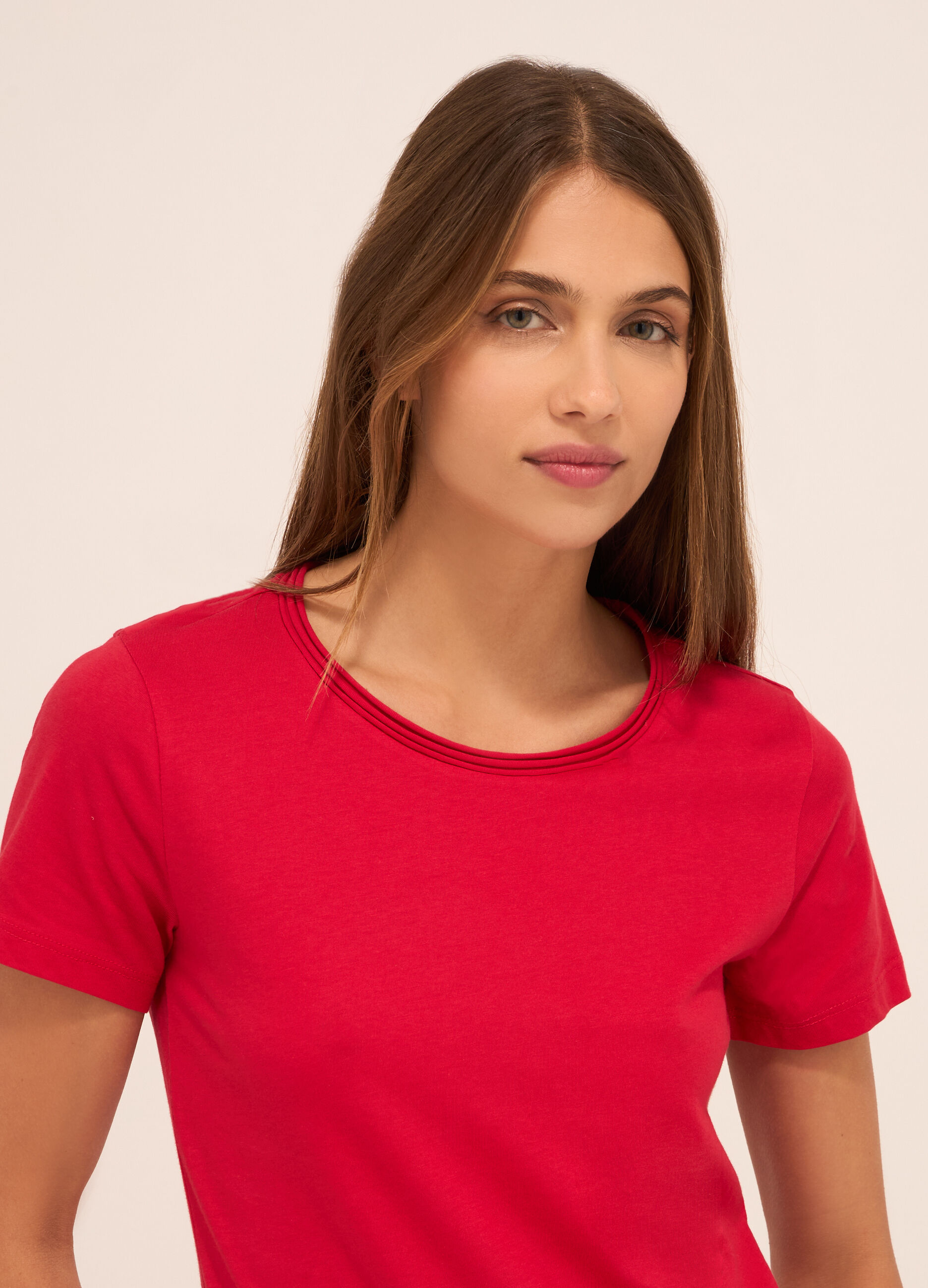T-shirt in puro cotone donna_2