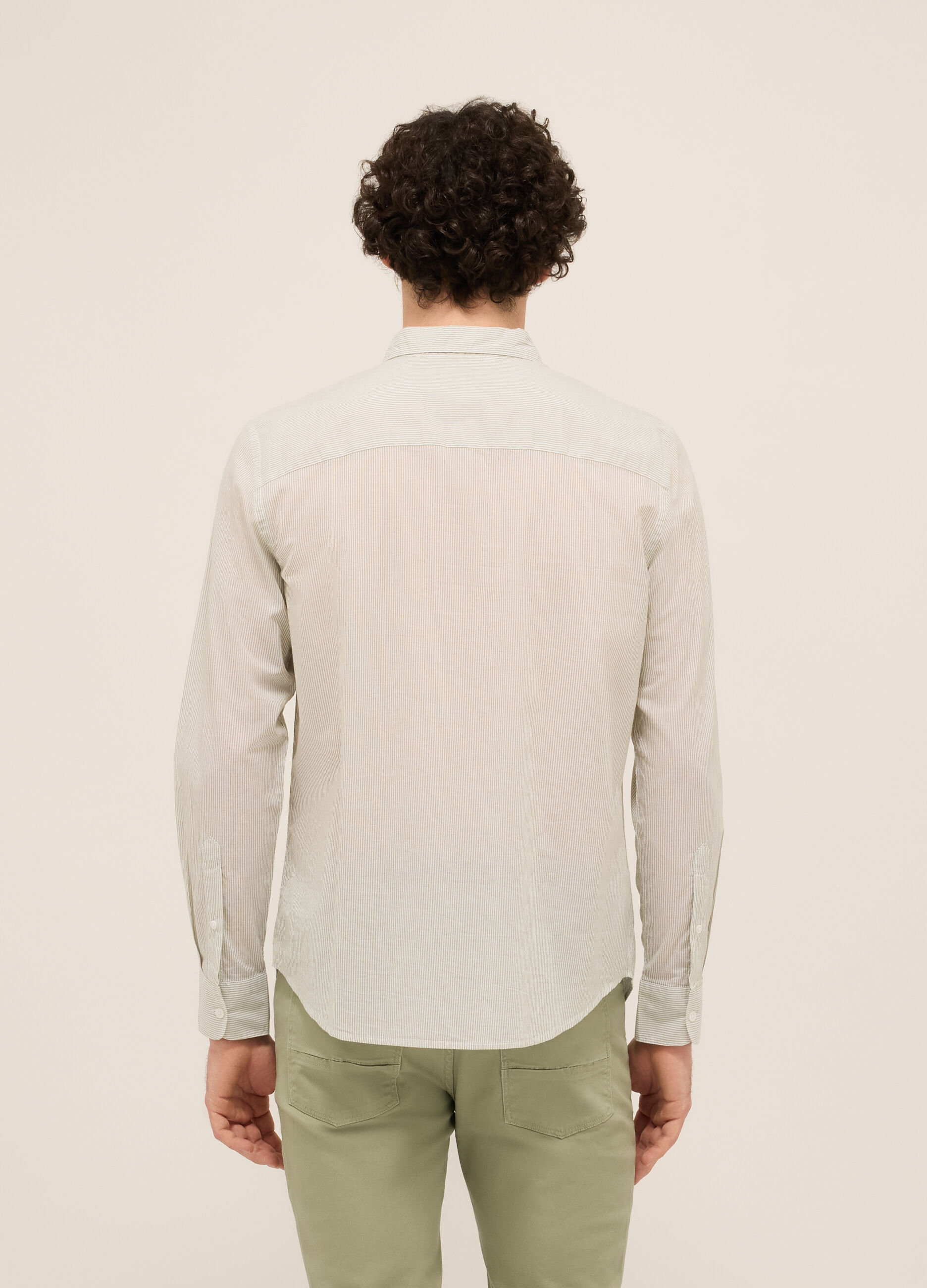 Pantalone 5 tasche in twill di cotone uomo_1