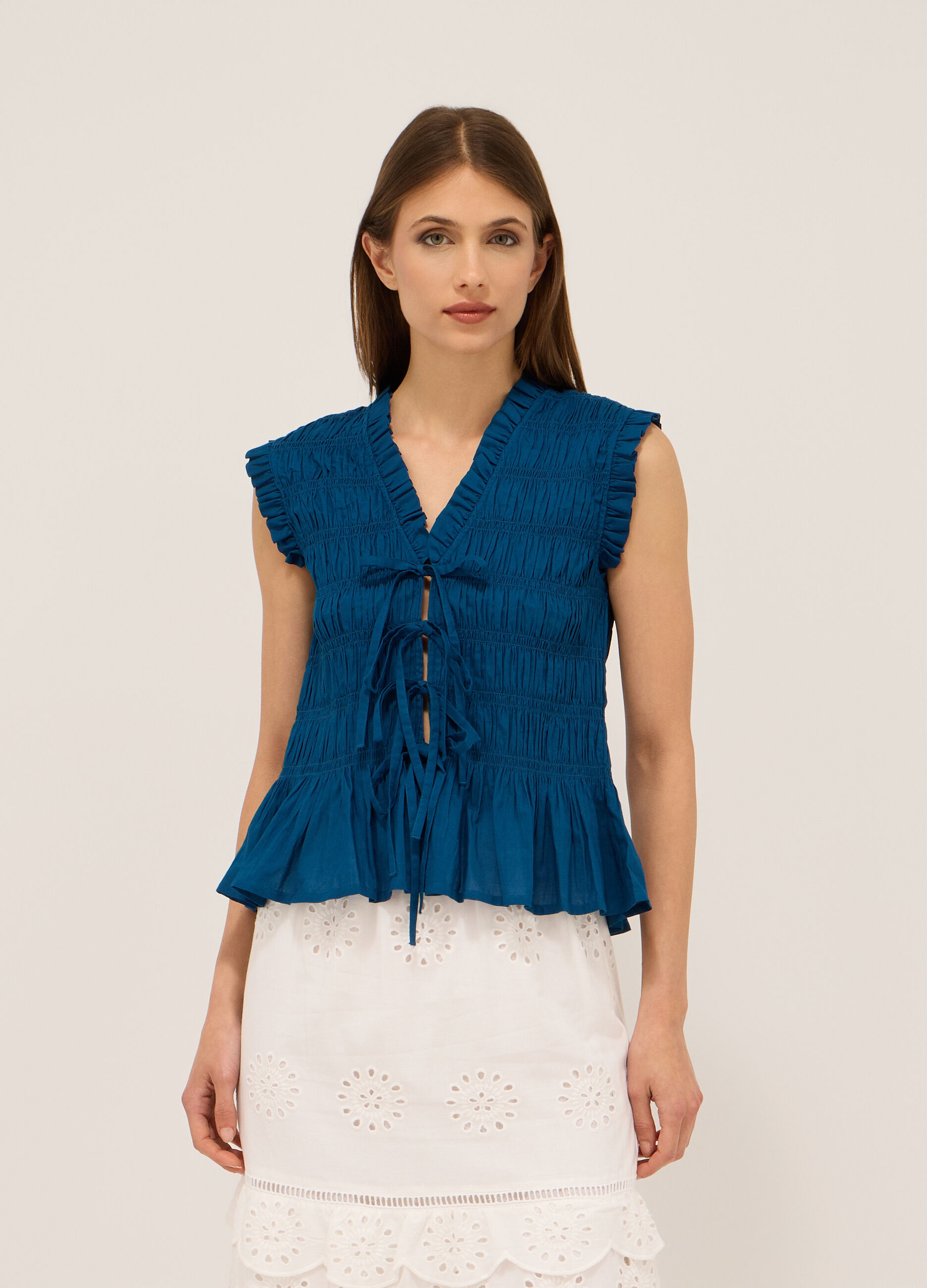 Camicia in puro cotone donna_0