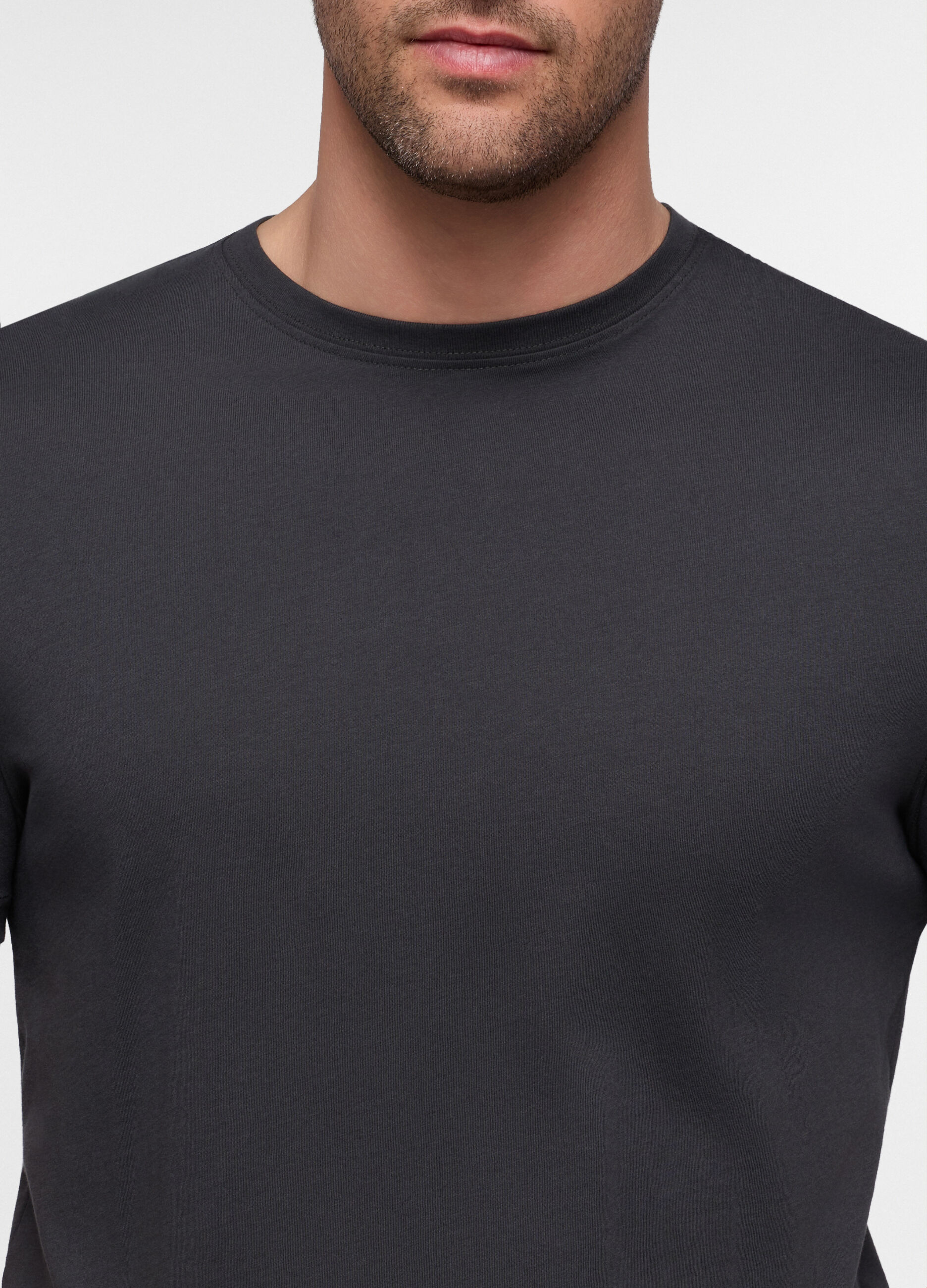T-shirt girocollo regular fit in jersey uomo_2