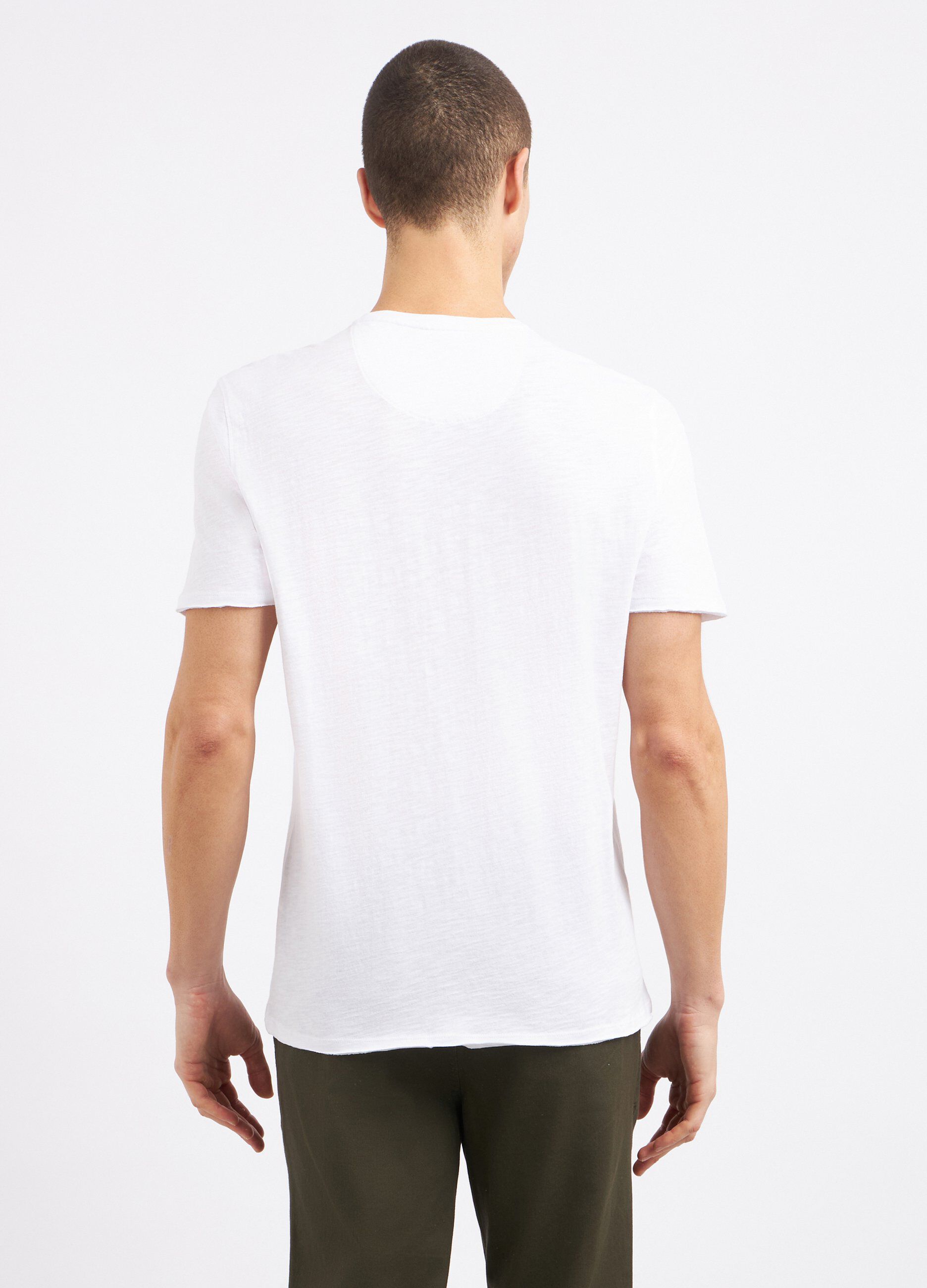 T-shirt in puro cotone slub uomo_1