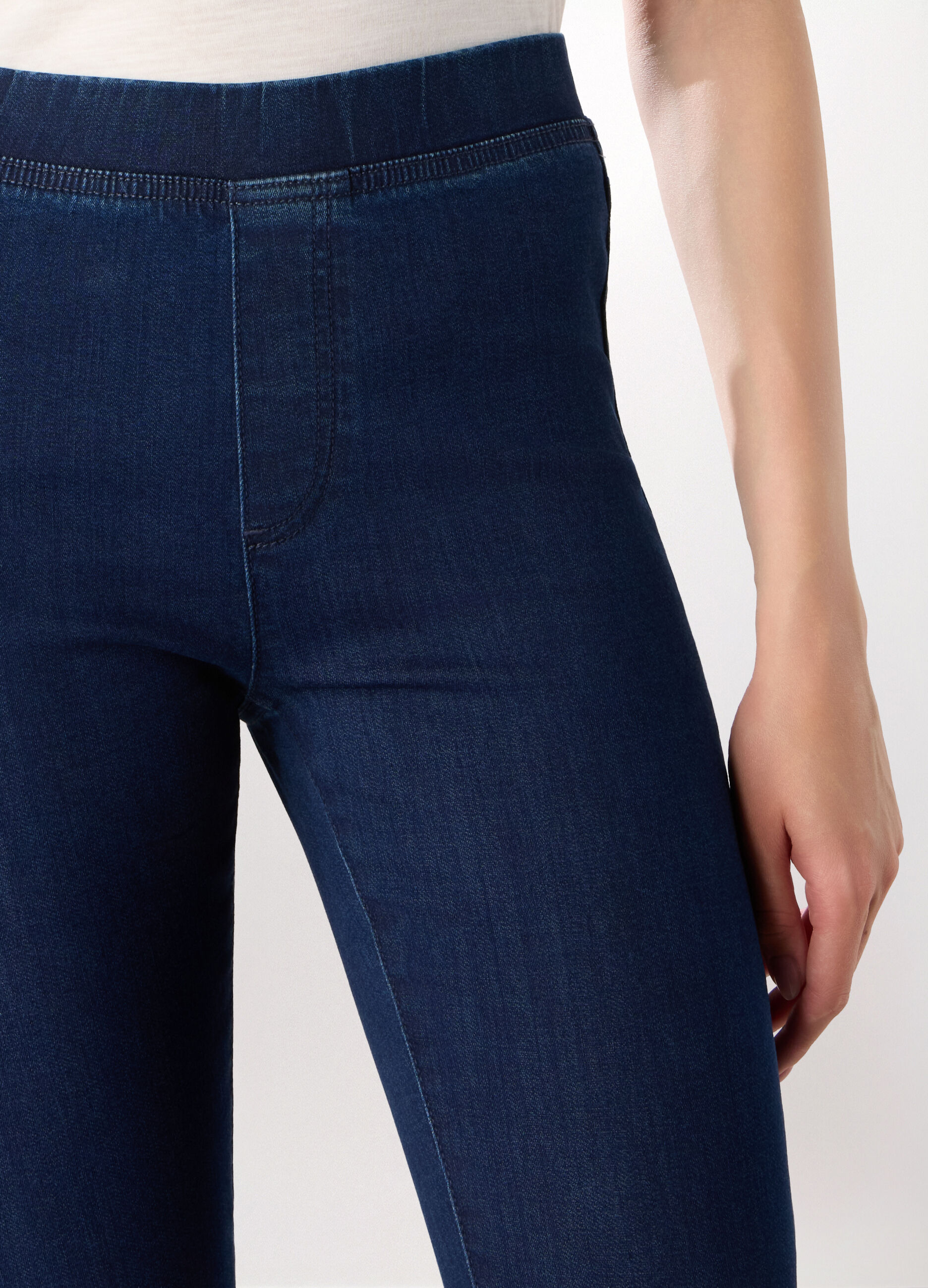 Jeggings in stretch denim misto cotone donna_2