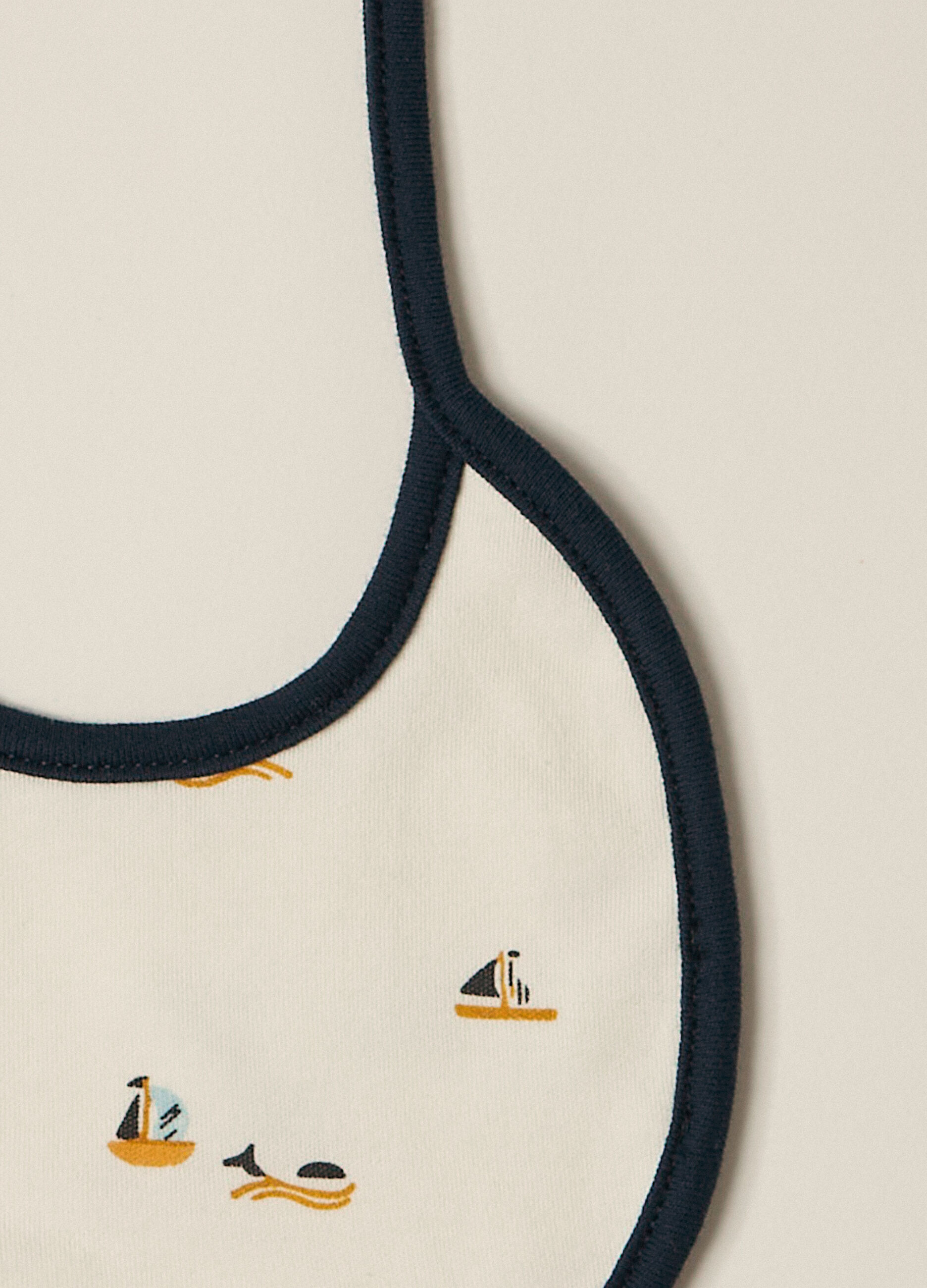 Pack 2 bavaglini in puro cotone IANA neonato_2