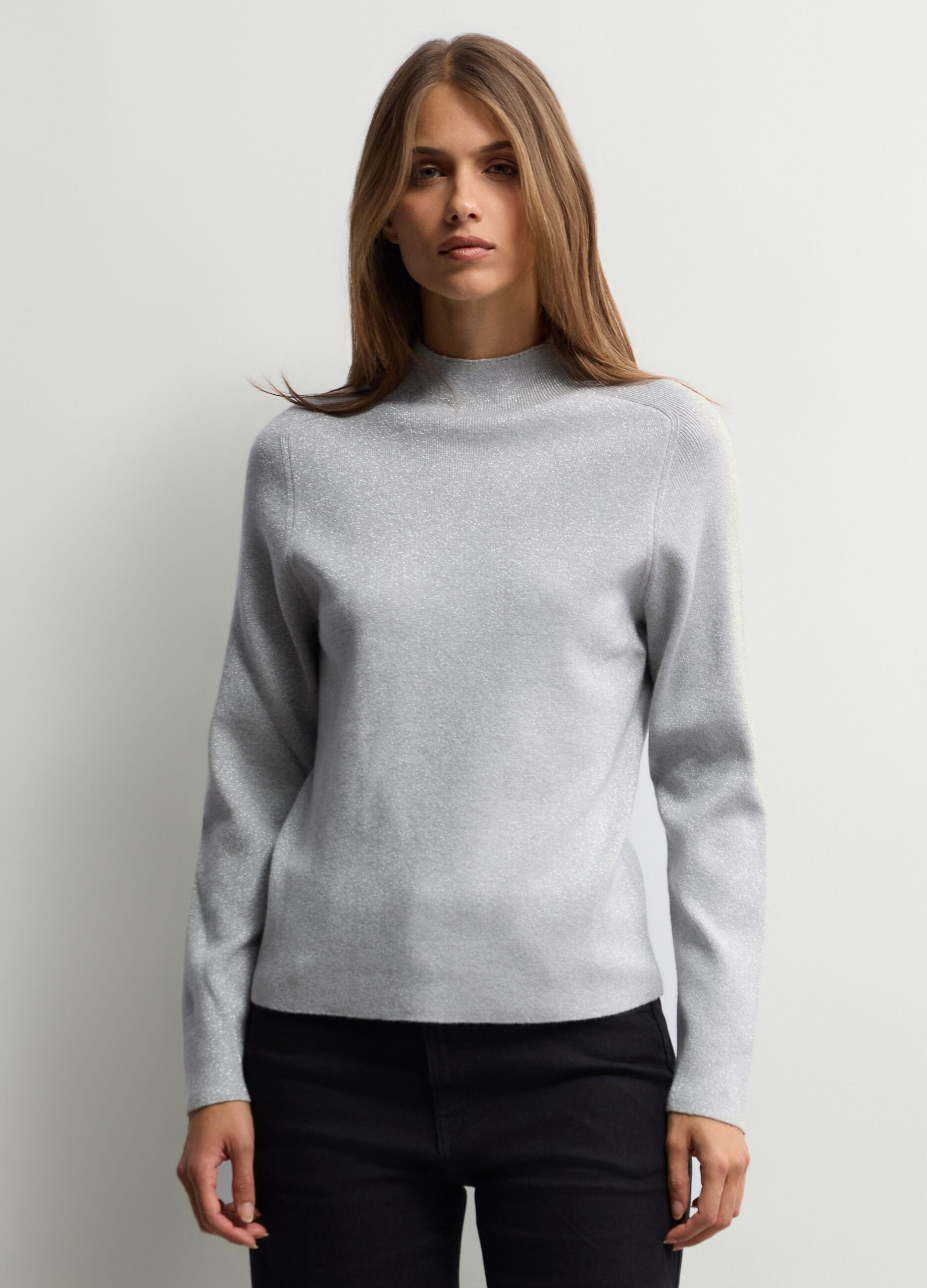 Lupetto Fitted in costina donna_0