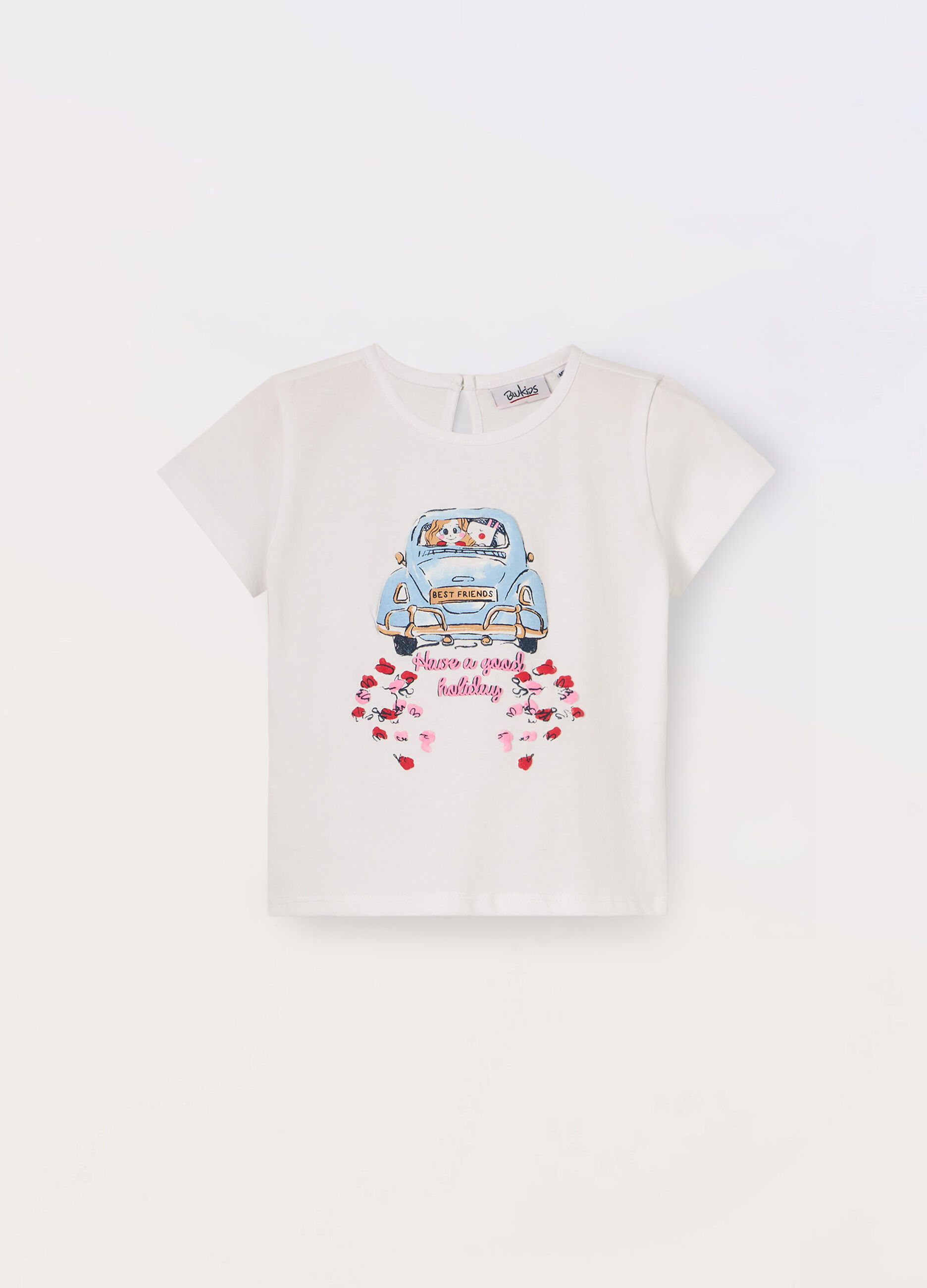 T-shirt in jersey di puro cotone neonata_0