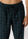 Pantaloni lunghi pigiama in cotone a quadri uomo_2