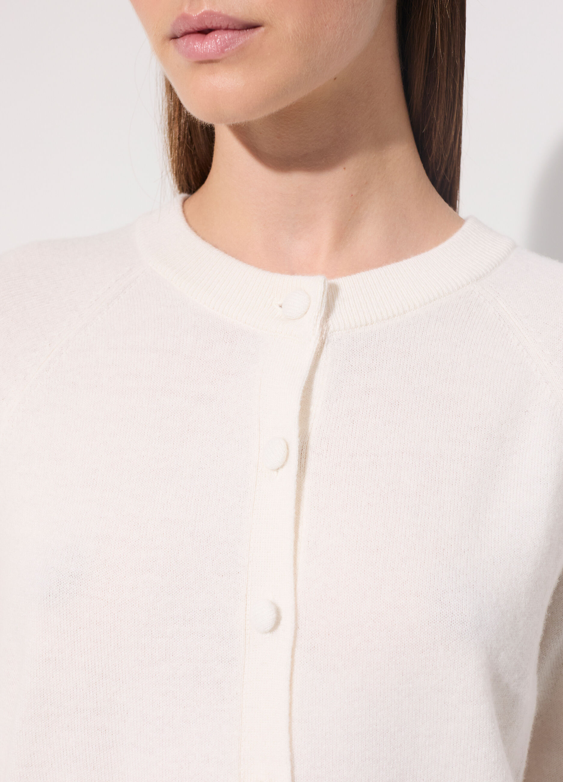 Cardigan in pura lana merino donna_3