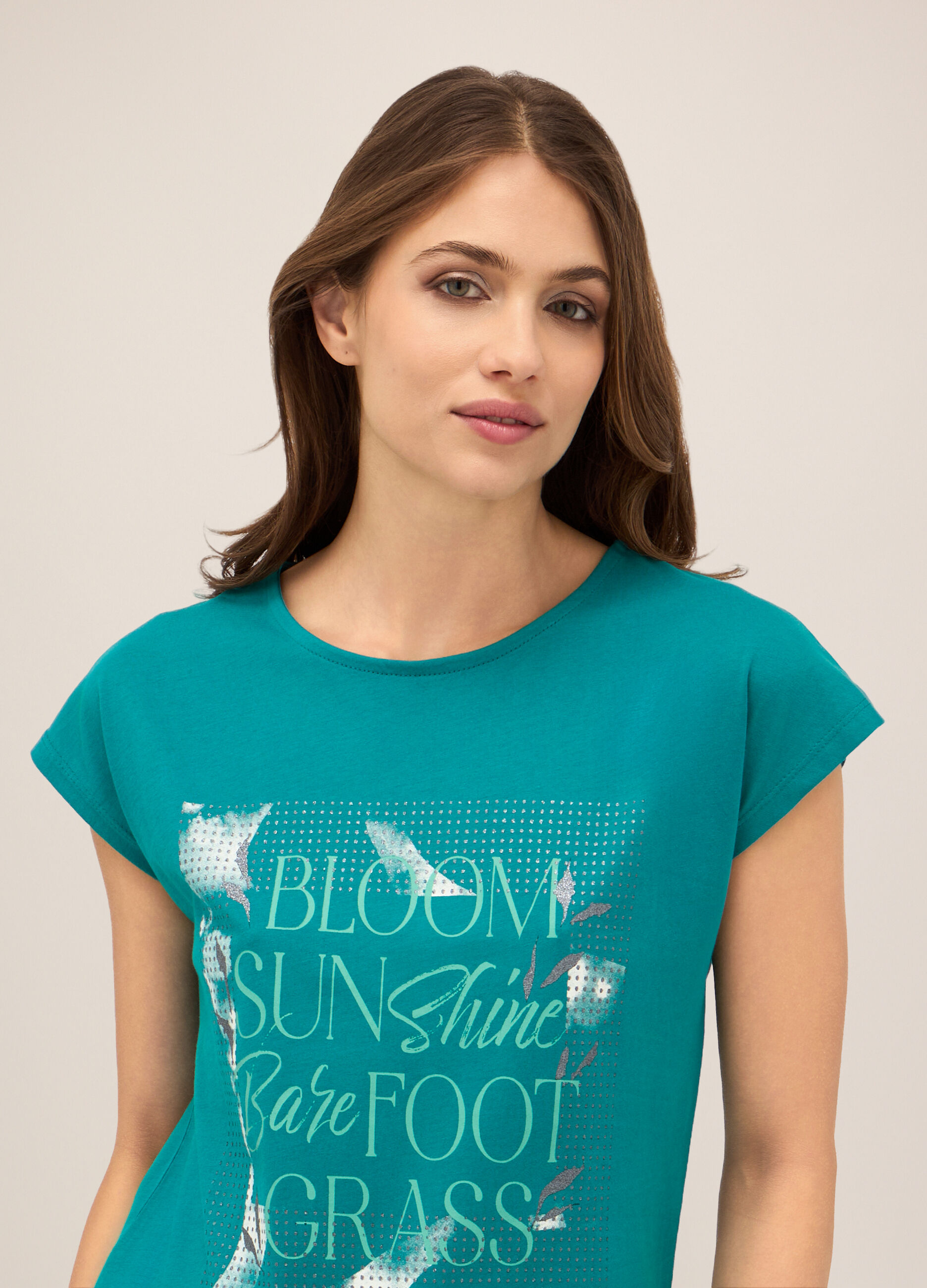 T-shirt in puro cotone donna_2