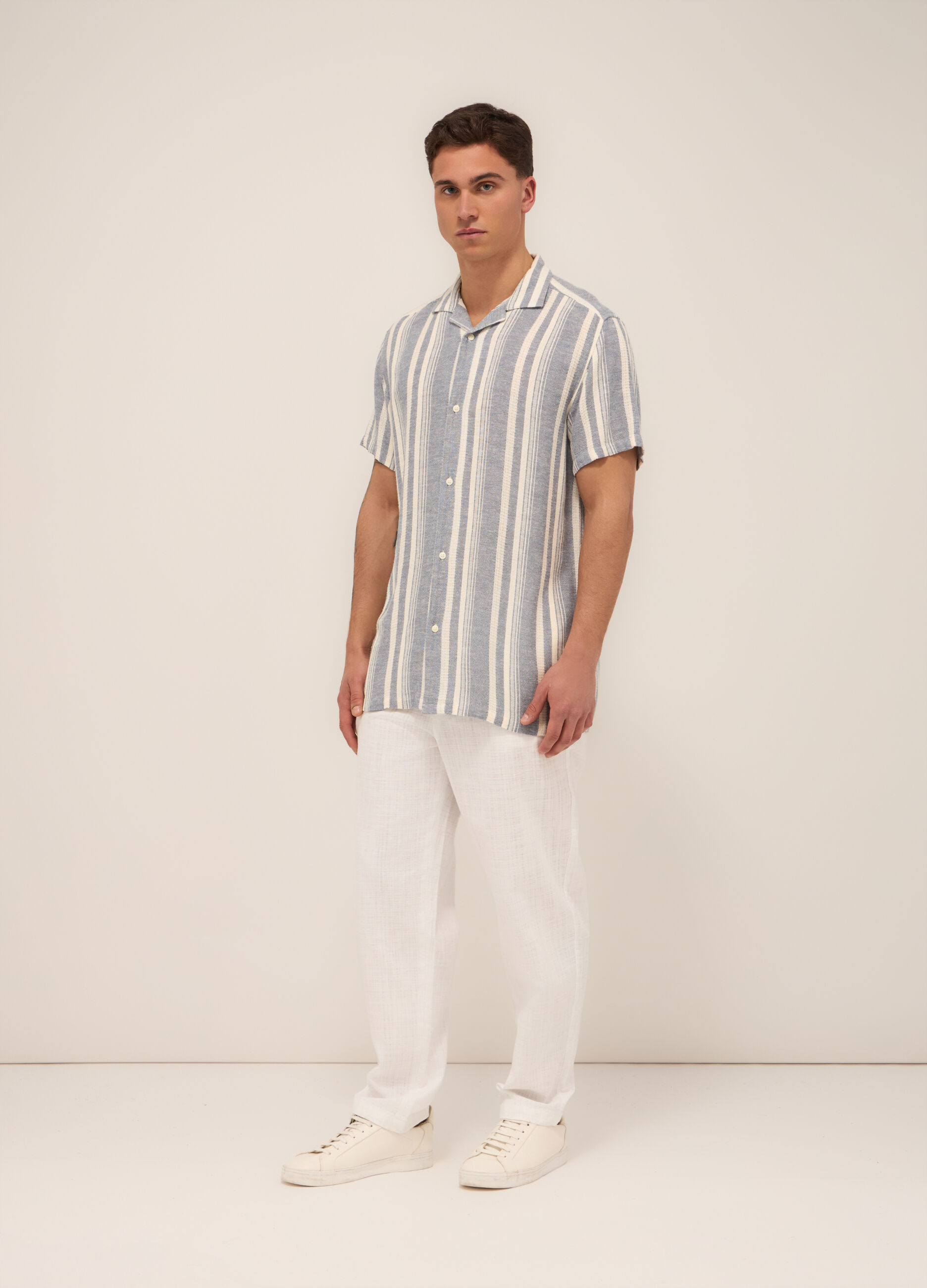 Chino oversize in puro cotone uomo_0