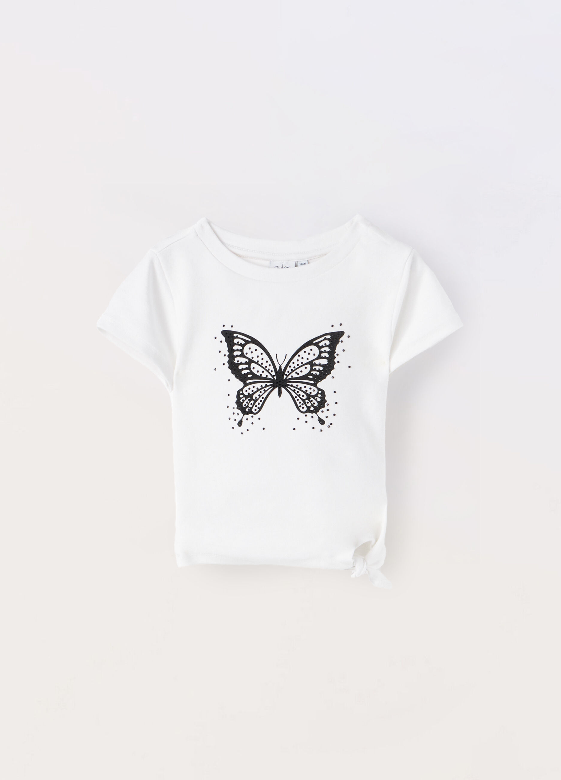 T-shirt in cotone stretch ragazza_0