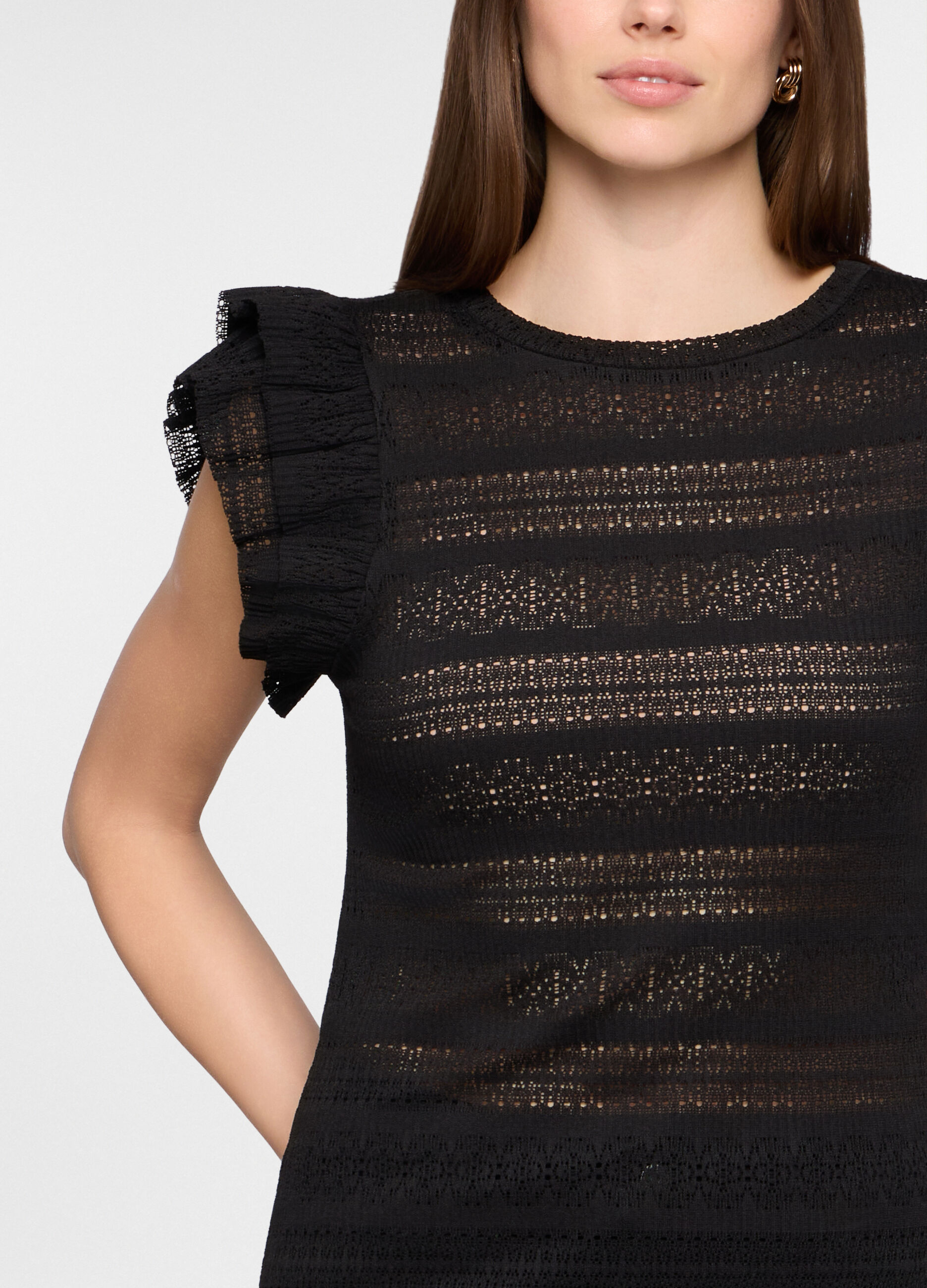 Canotta girocollo stretch donna_2