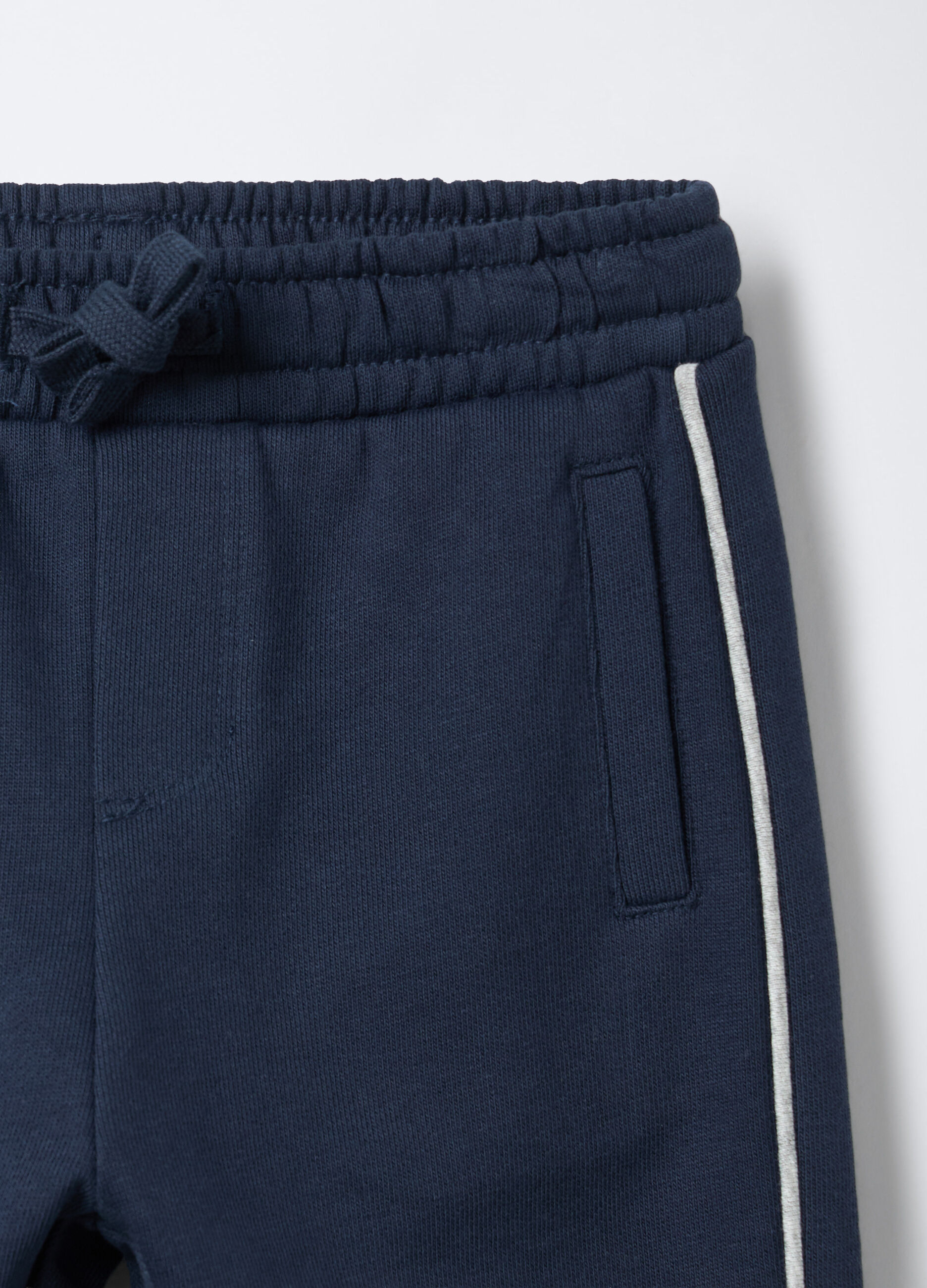 Jogger in cotone garzato misto viscosa Comfort Fit bimbo_2